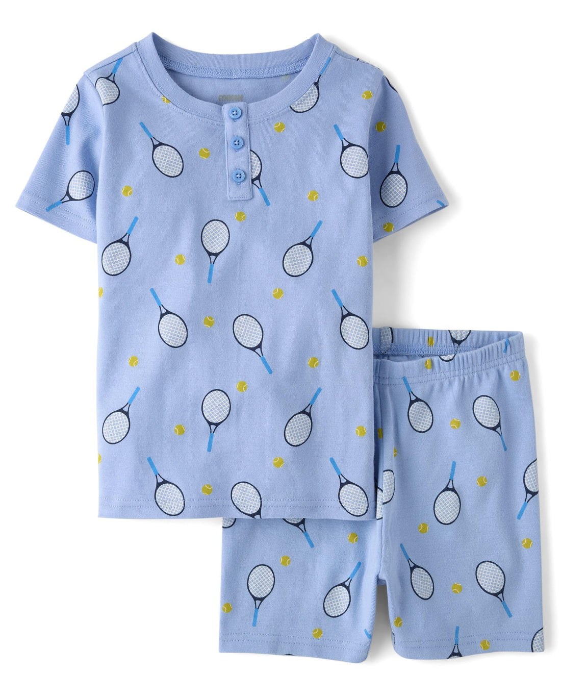 Gymboree Boys' 100% Cotton Short Sleeve Top and Shorts, Gymmies Pajama Set