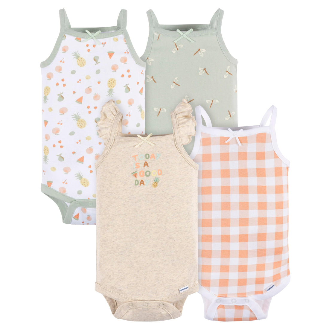 Gerber Baby Girls Multi-Pack Sleeveless Onesies Bodysuit WEBE CLOTHING