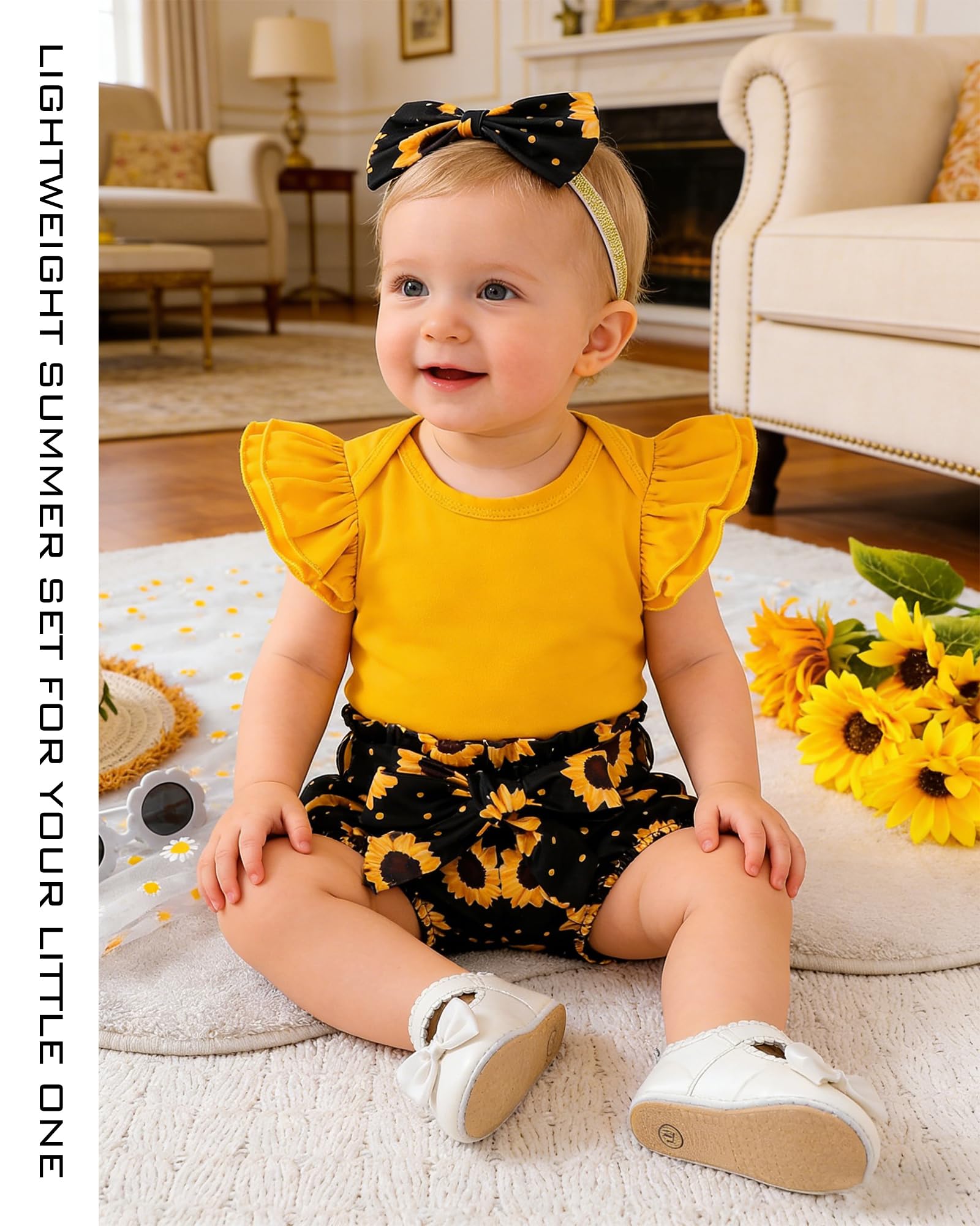 Newborn Infant Clothes Baby Girl Dress Summer Toddler Outfit Cute Girl Romper Skirt Set+Headband WEBE CLOTHING