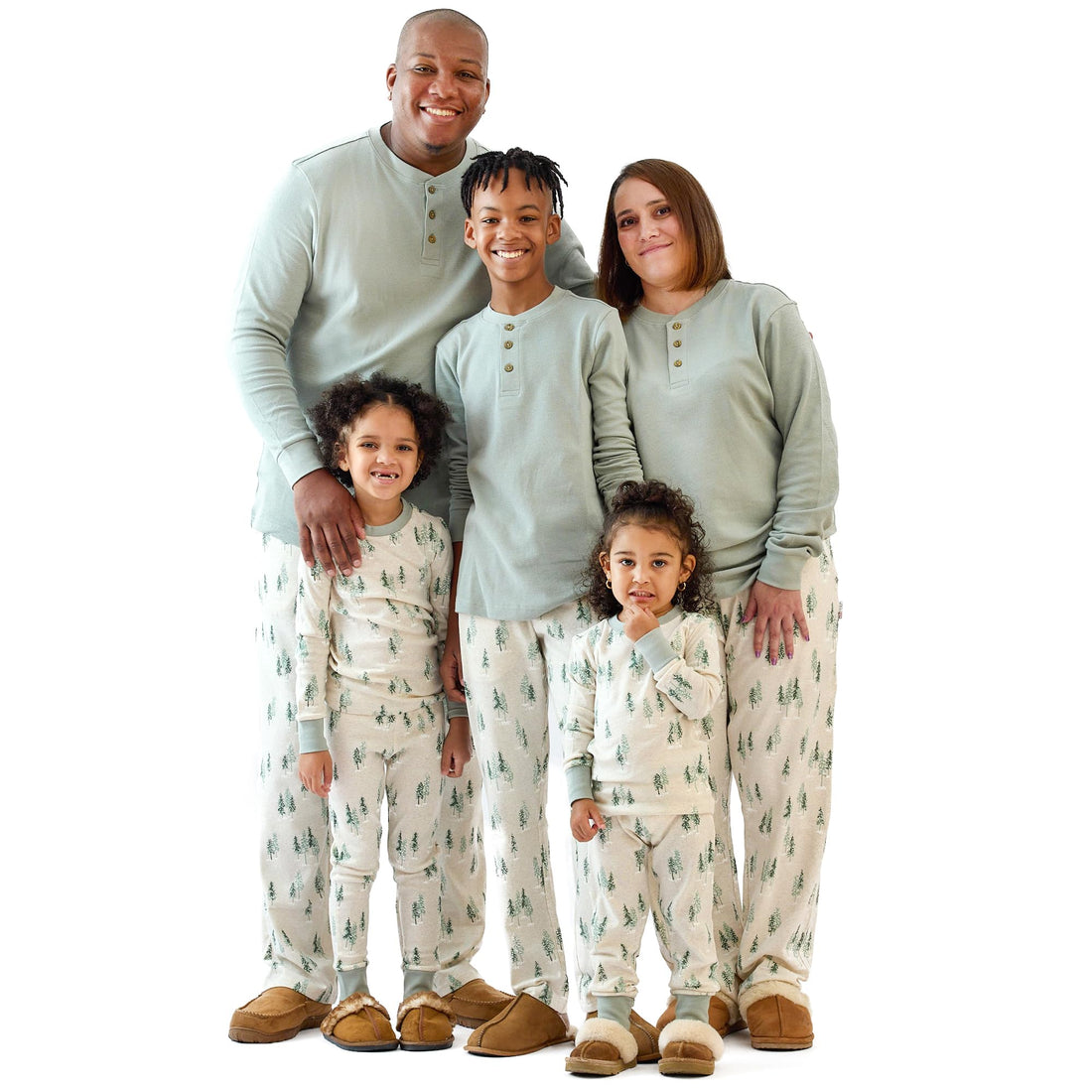 Butterblu JAMIE Matching Family Jammies Christmas Pajamas Organic Cotton PJs Womens, Mens, Kids, Toddlers, Baby, Pets