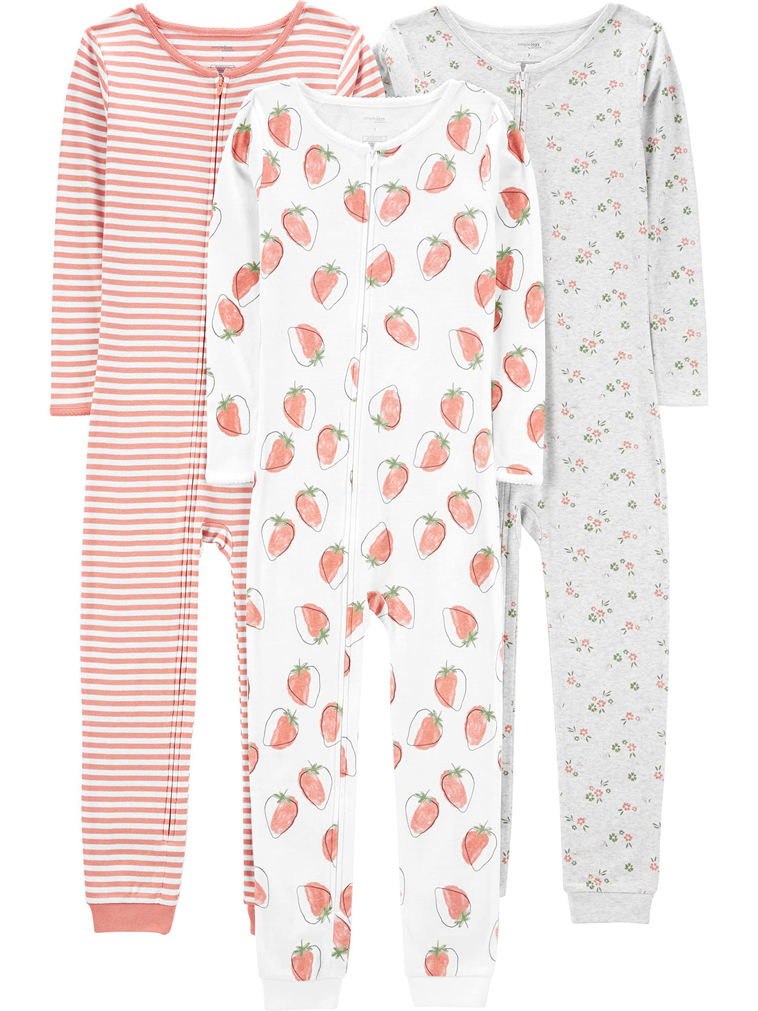 Simple Joys by Carter's Babys' 3 pack Snug Fit Footless Cotton Pajamas