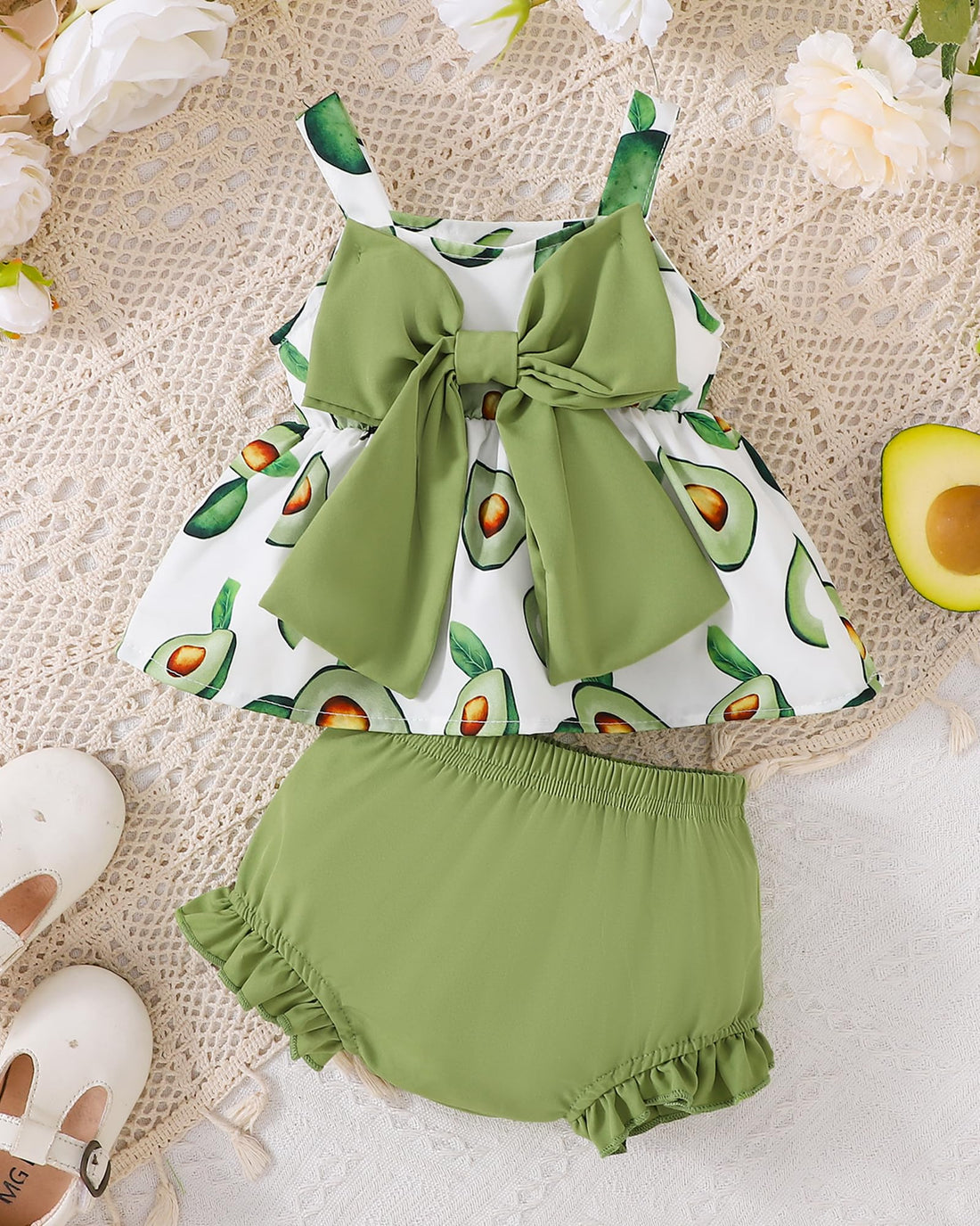 Newborn Baby Girl Clothes Summer Outfits Infant Ruffle Sleeveless Cute Bow Tank Tops 3 6 12 18 Months WEBE CLOTHING