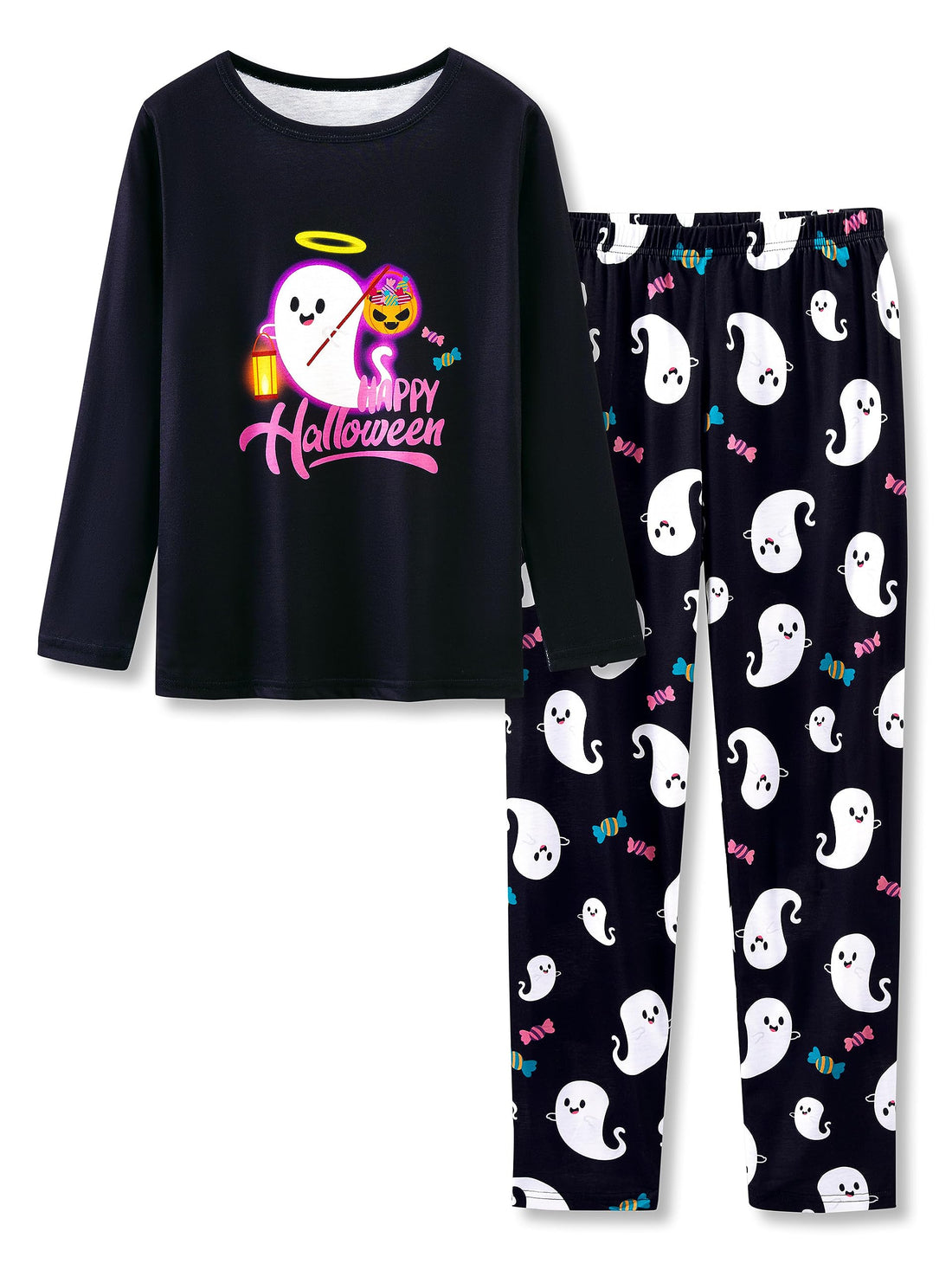 Tebbis Trendy Tie Dye Spiral Pajamas for Girls 2-Piece Soft Long Sleeve & Pants PJ Set Jammies Size 6-18