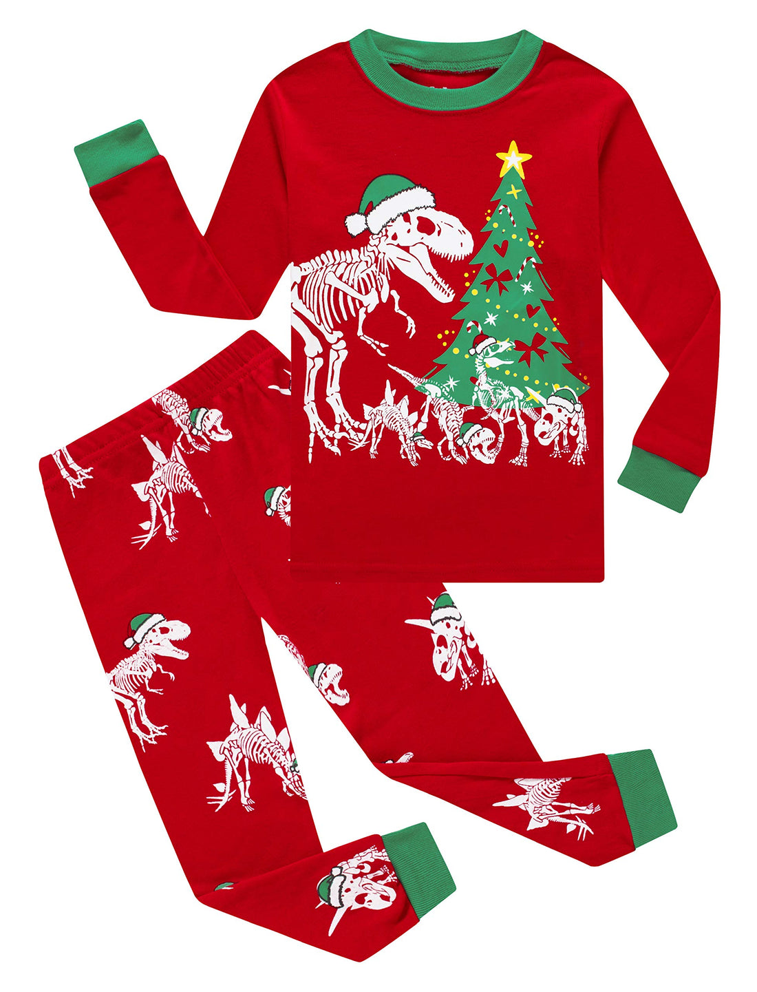 Family Feeling Kids & Toddler Boys Pajamas 2 Piece Pjs Set 100% Cotton Sleepwear