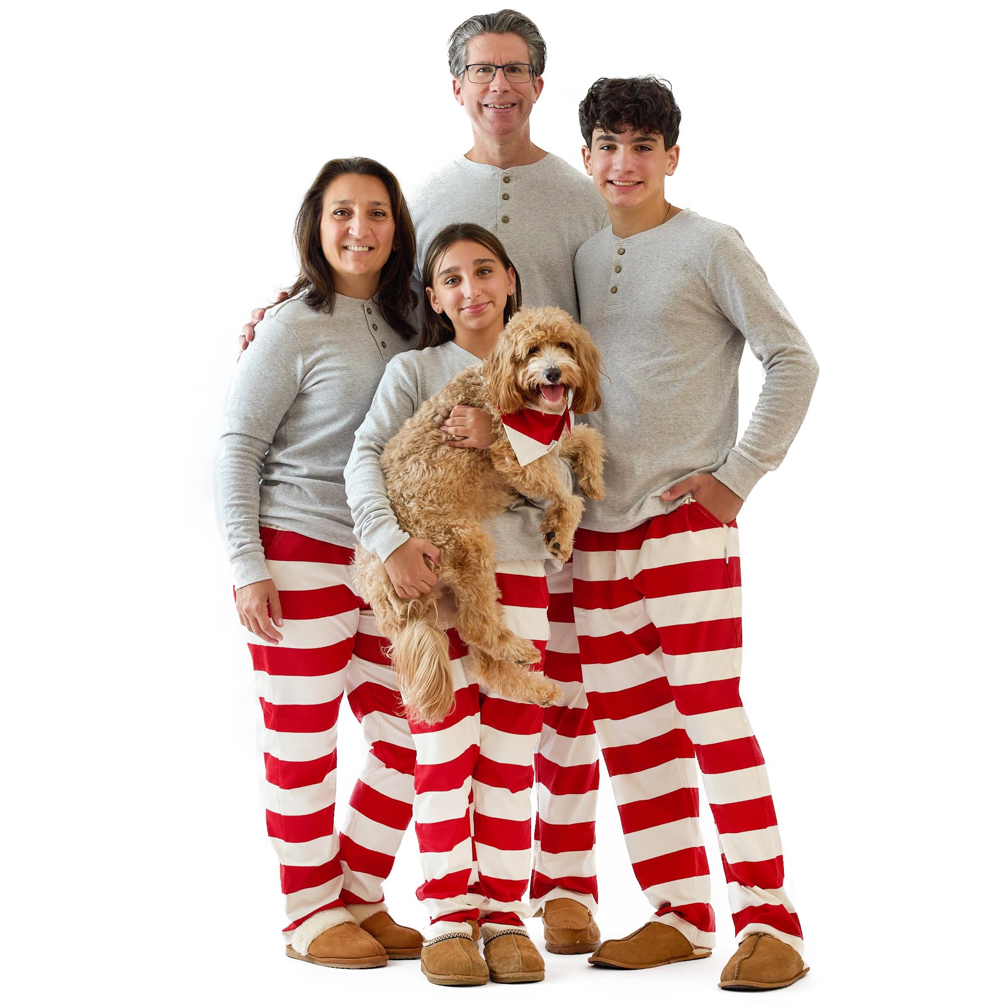 Butterblu JAMIE Matching Family Jammies Christmas Pajamas Organic Cotton PJs Womens, Mens, Kids, Toddlers, Baby, Pets