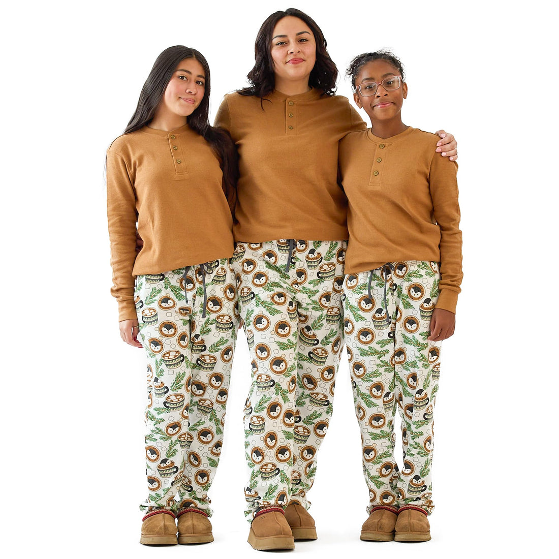 Butterblu JAMIE Matching Family Jammies Christmas Pajamas Organic Cotton PJs Womens, Mens, Kids, Toddlers, Baby, Pets