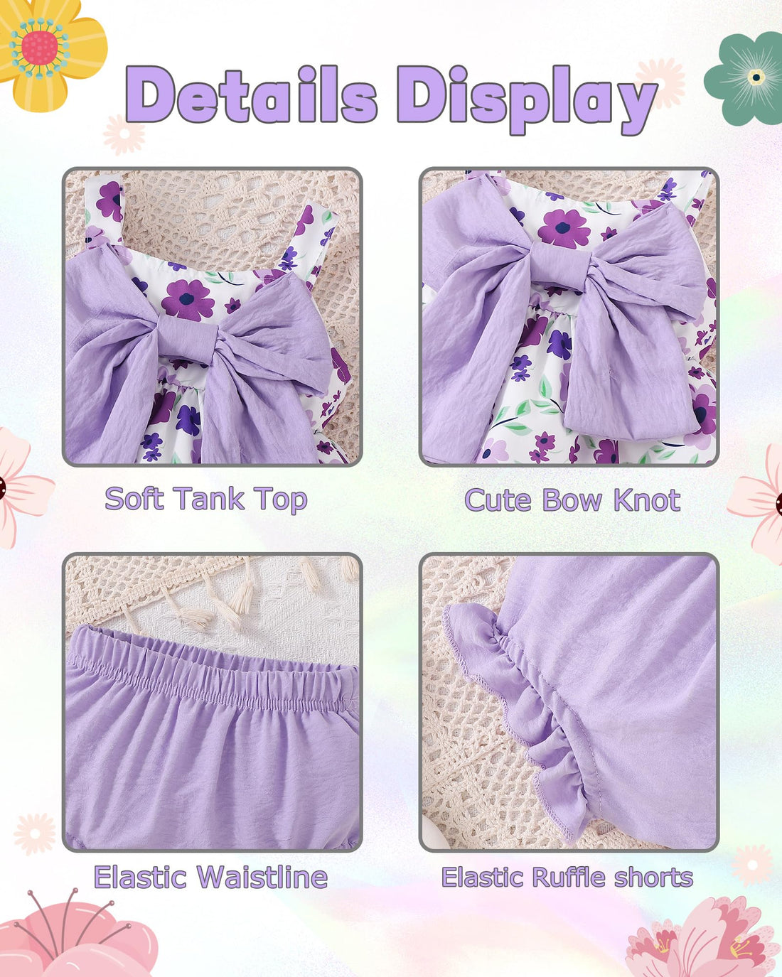 Newborn Baby Girl Clothes Summer Outfits Infant Ruffle Sleeveless Cute Bow Tank Tops 3 6 12 18 Months WEBE CLOTHING