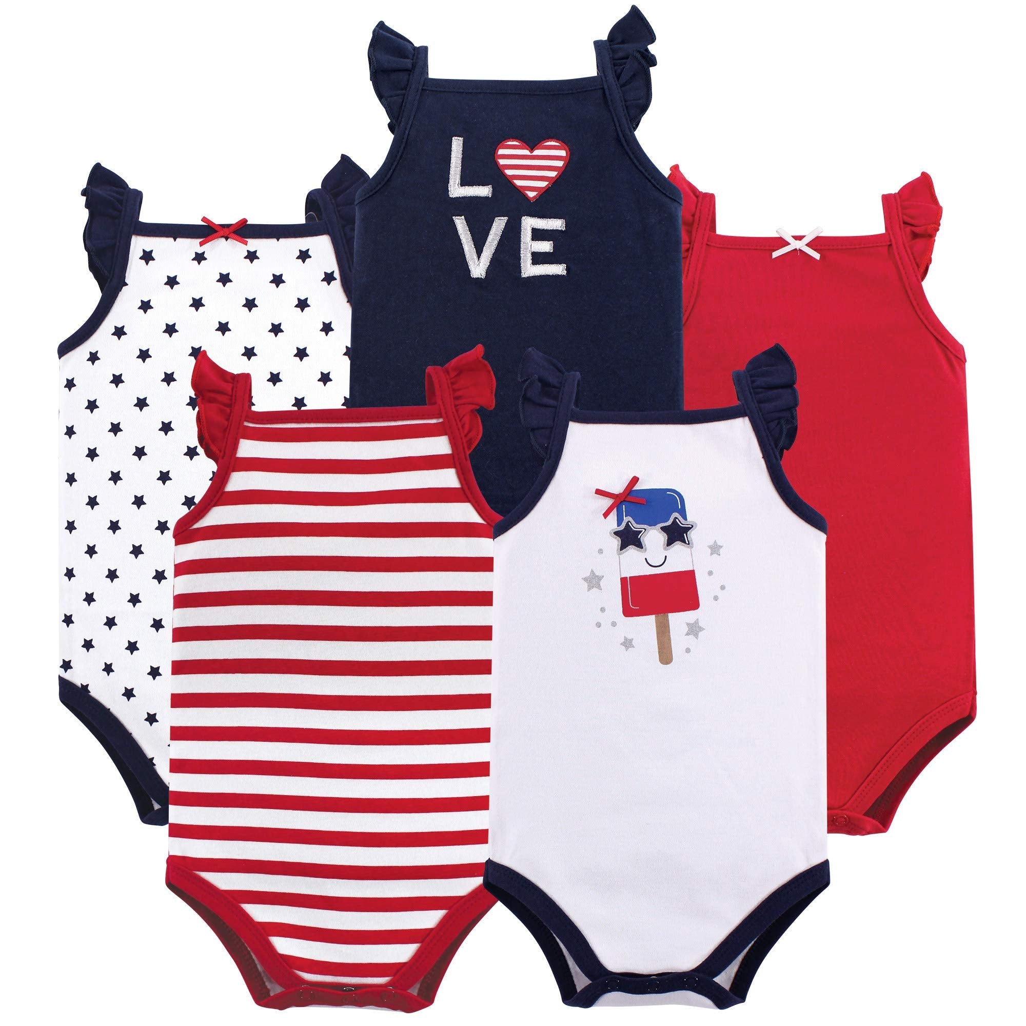 Hudson Baby Unisex Baby Cotton Sleeveless Bodysuits WEBE CLOTHING