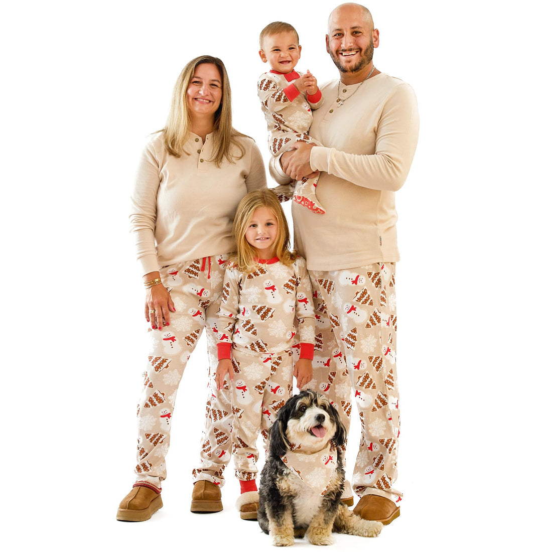 Butterblu JAMIE Matching Family Jammies Christmas Pajamas Organic Cotton PJs Womens, Mens, Kids, Toddlers, Baby, Pets