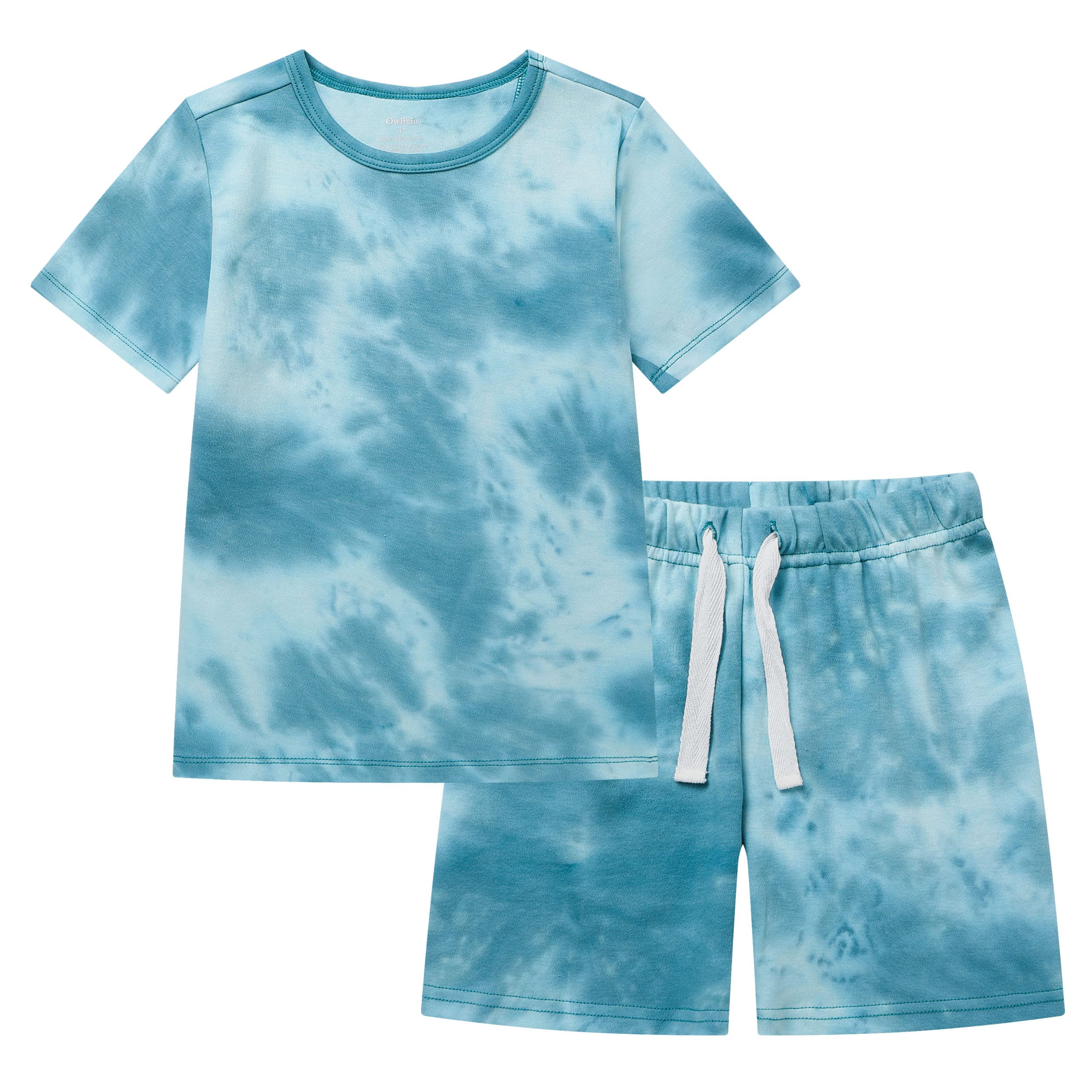 Owlivia 100% Organic Cotton Baby Short Sleeve Pajama Sets, Toddler Boy Girl 2-Piece Sleepwear