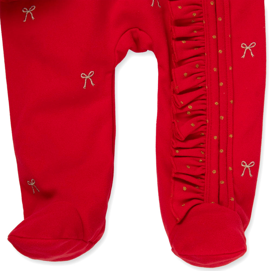 Baby Footie Bodysuit Headband or Hat 2 Piece Set – Christmas Thanksgiving Zip-Up Outfit,Holiday Pajamas for Infants