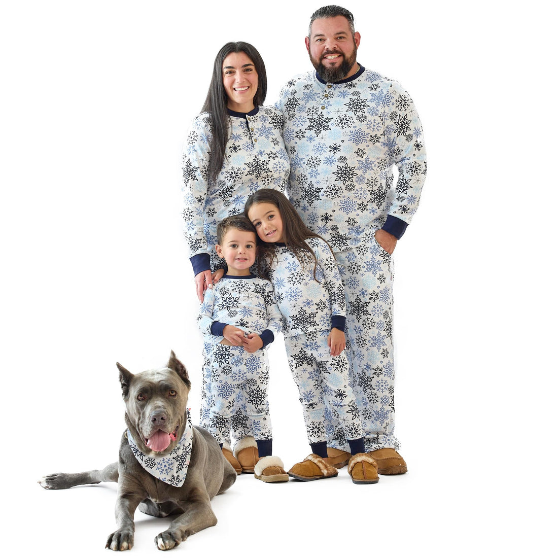 Butterblu JAMIE Matching Family Jammies Christmas Pajamas Organic Cotton PJs Womens, Mens, Kids, Toddlers, Baby, Pets