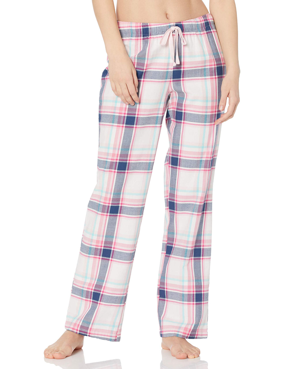 Amazon Essentials Women's Relaxed-Fit Brushed Flannel Pajama Sleep Pant with Drawstring