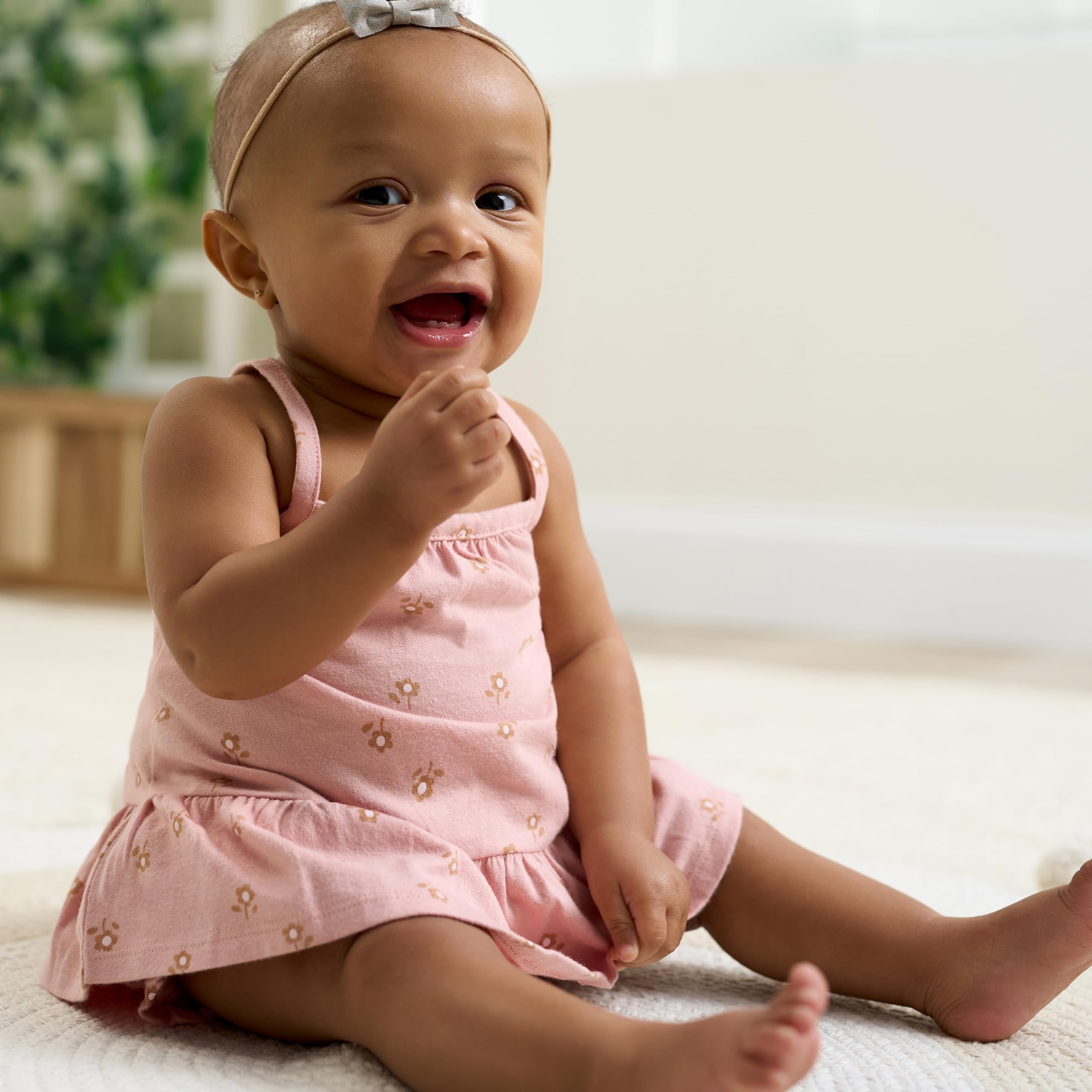 Gerber Baby Girls' Sleeveless Tunic Top and Diaper Cover Set WEBE CLOTHING