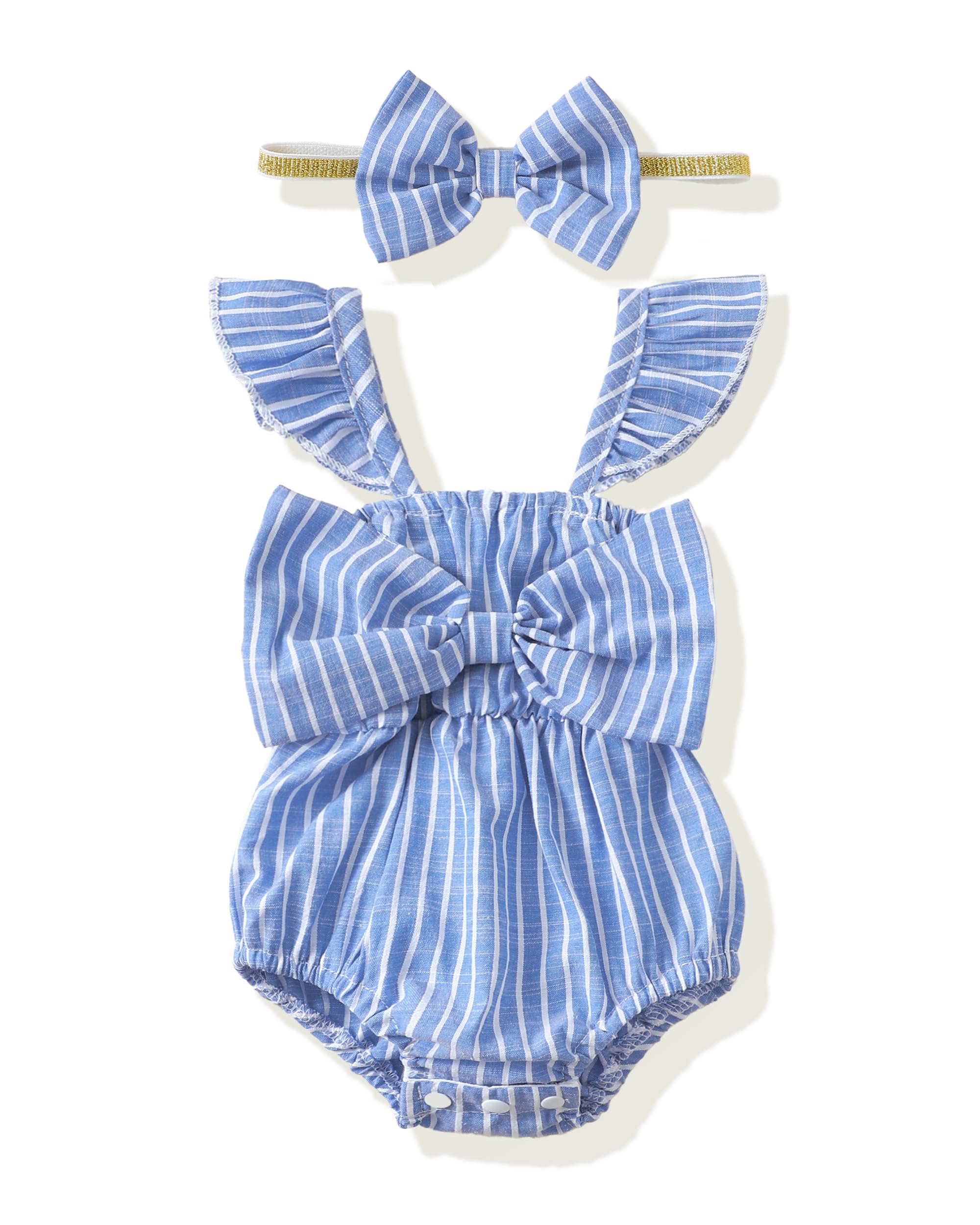 Renotemy Newborn Infant Baby Girl Clothes Rompers Summer Jumpsuits Short Sleeve Romper Infant Baby Clothes Girl WEBE CLOTHING
