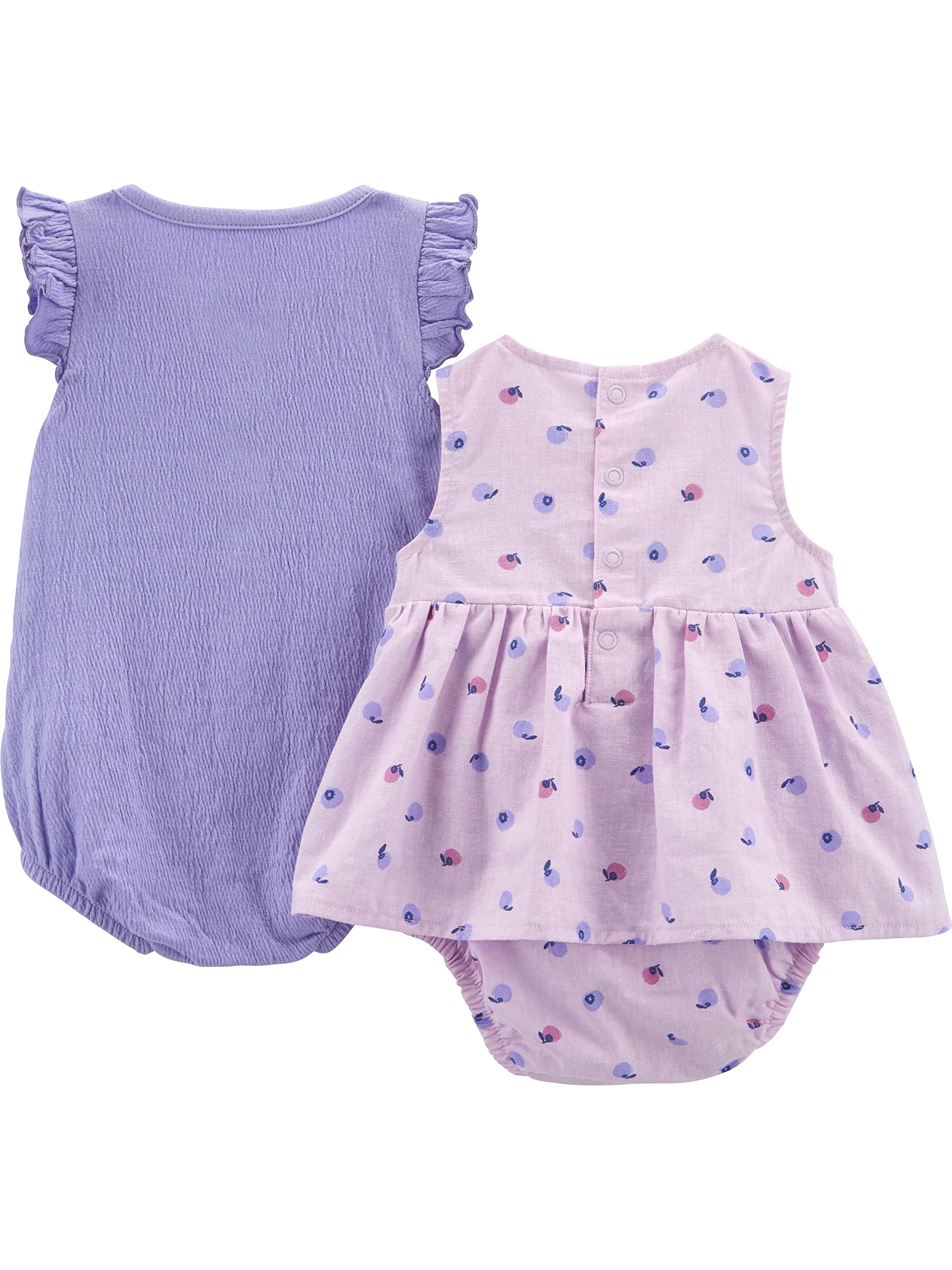 Simple Joys by Carter's Baby Girls' 2-pack Sleeveless Rompers WEBE CLOTHING