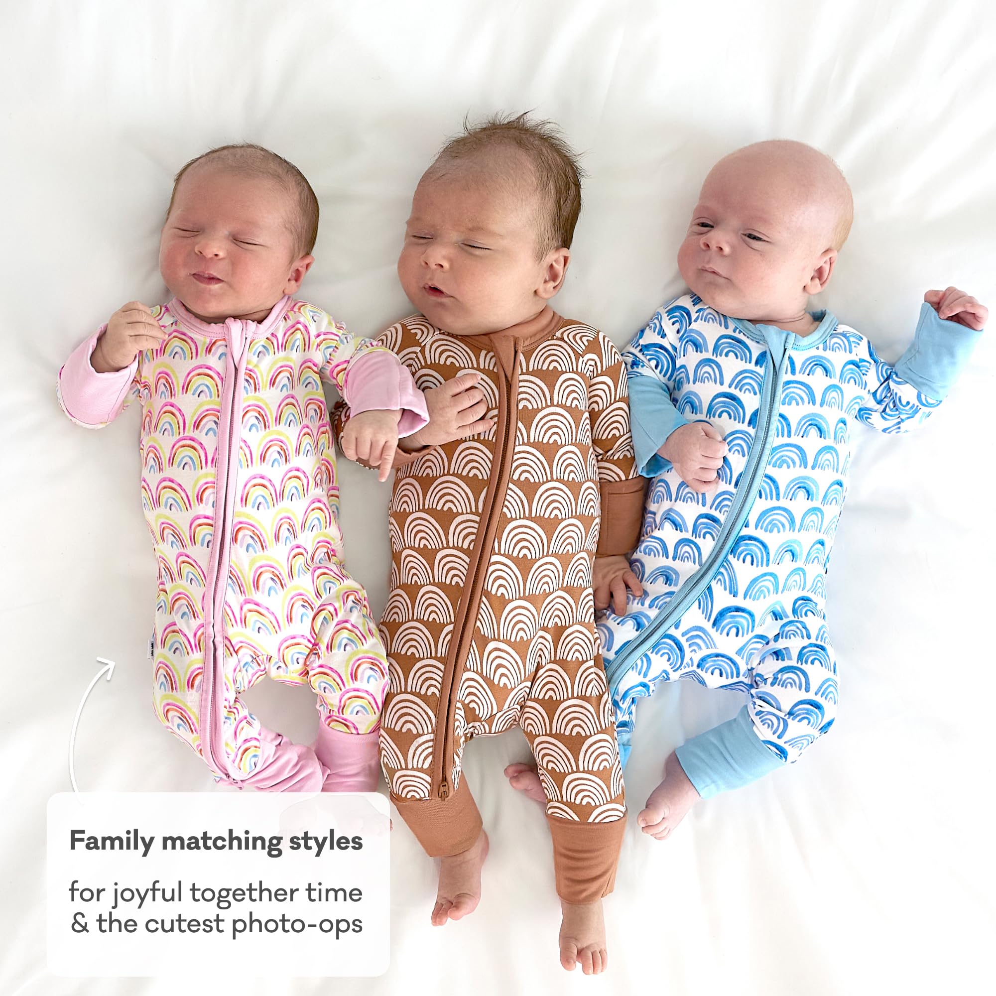 Little Sleepies Pajamas for Baby Boys & Girls, Viscose from Bamboo Baby Pajamas, Snug Sleeper, 2-Way Zipper, Micropreemie