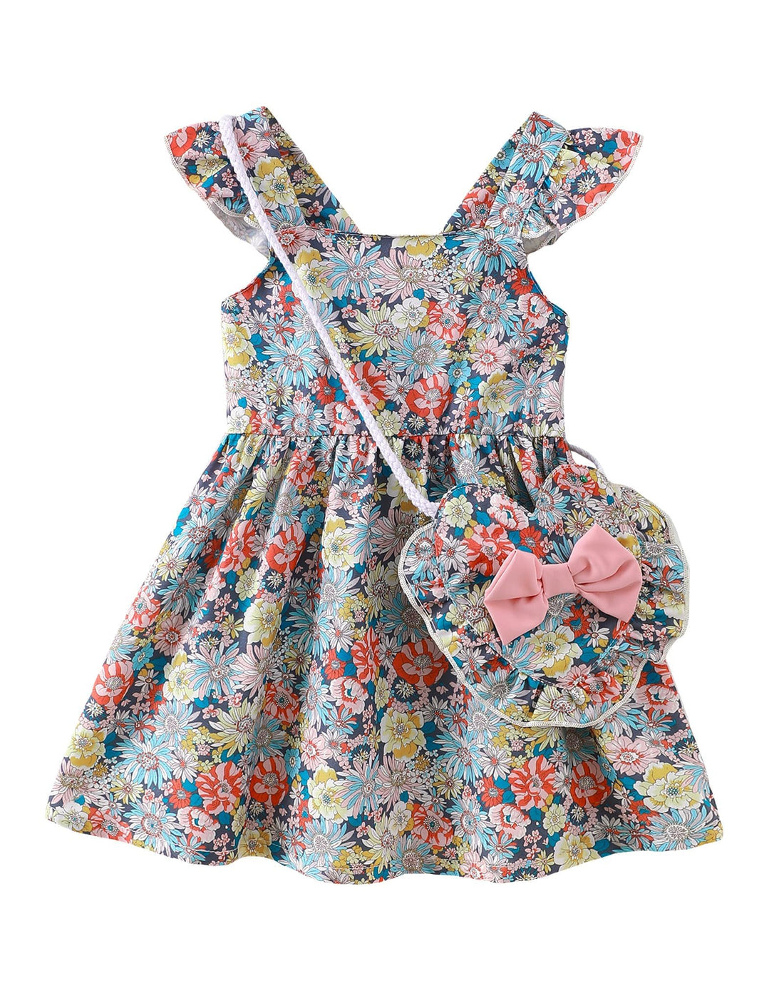 Mioglrie Baby Girl Clothes Newborn Dress Summer Toddler Girls' Clothing Casual Sundress with Cute Bag Infant Outfits WEBE CLOTHING