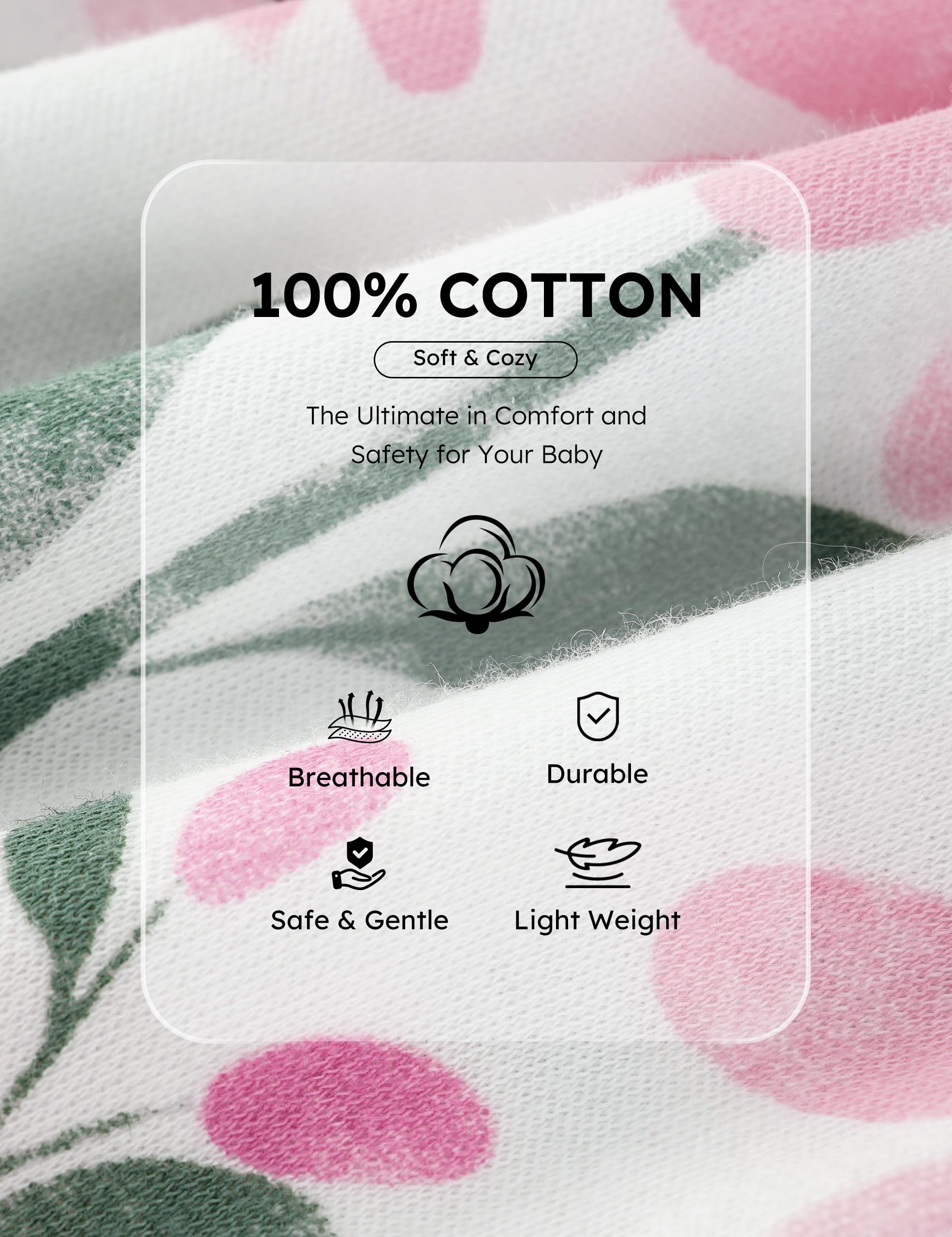 Yoofoss Baby Pajamas 100% Organic Cotton Baby Sleepers for Newborn 0-3 3-6 6-9 Months Boys Girl Clothes 3pcs Footed PJs