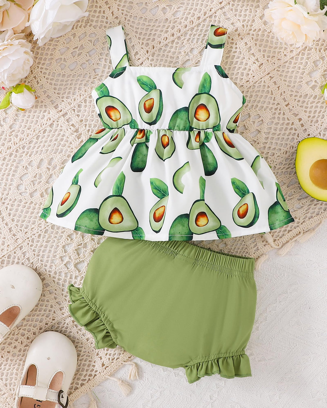 Newborn Baby Girl Clothes Summer Outfits Infant Ruffle Sleeveless Cute Bow Tank Tops 3 6 12 18 Months WEBE CLOTHING