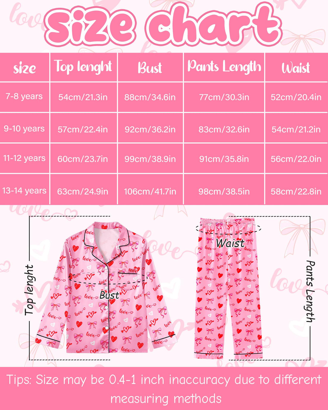 Sylfairy Girls Pajamas Silk PJS Set Satin Sleepwear Long Sleeve Jammies for Kids Button-Down Nightwear Loungewear 3-16 Years