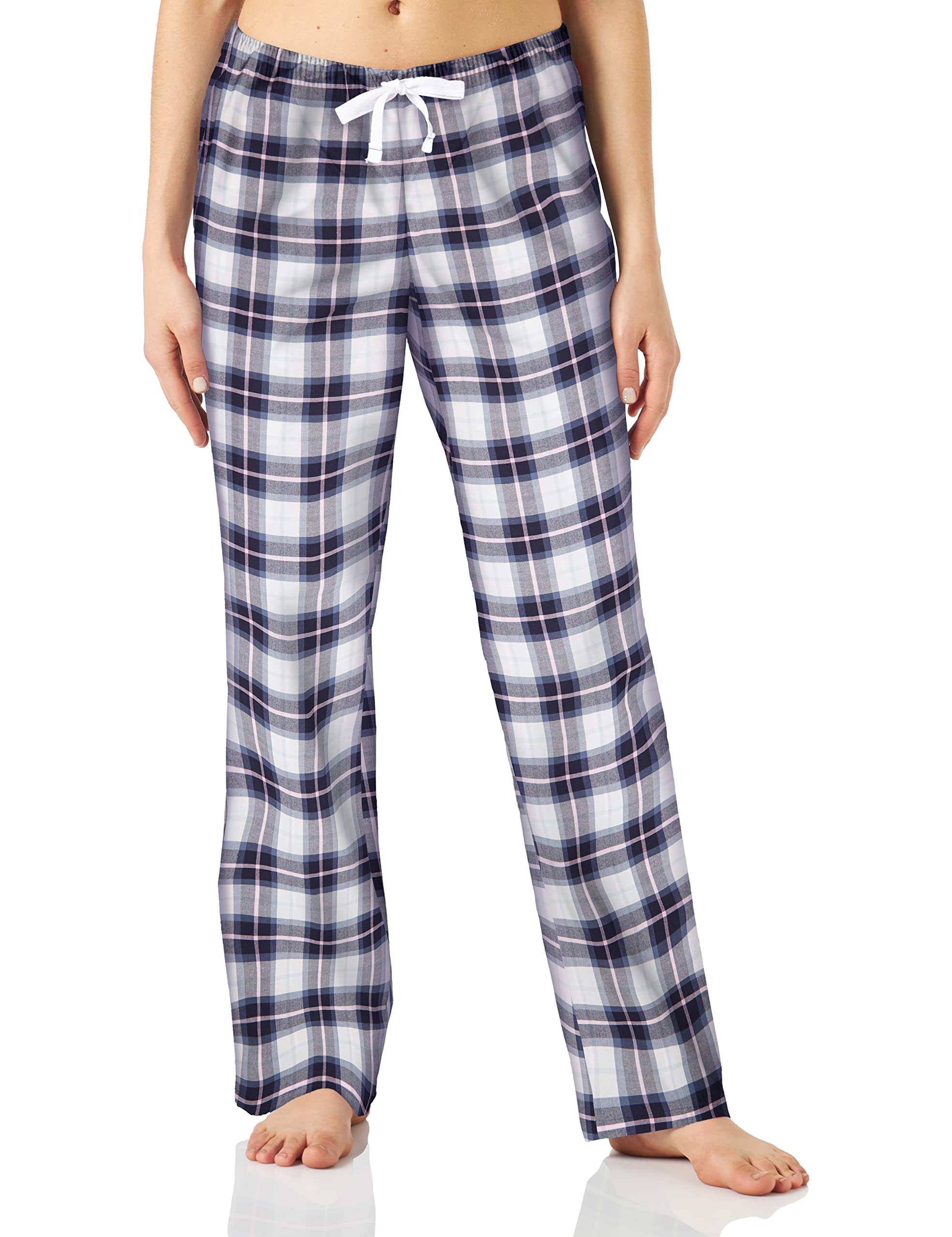 Amazon Essentials Women's Cotton Pajama Pants, Breathable Poplin Sleep Pant with Drawstring Elastic Waist