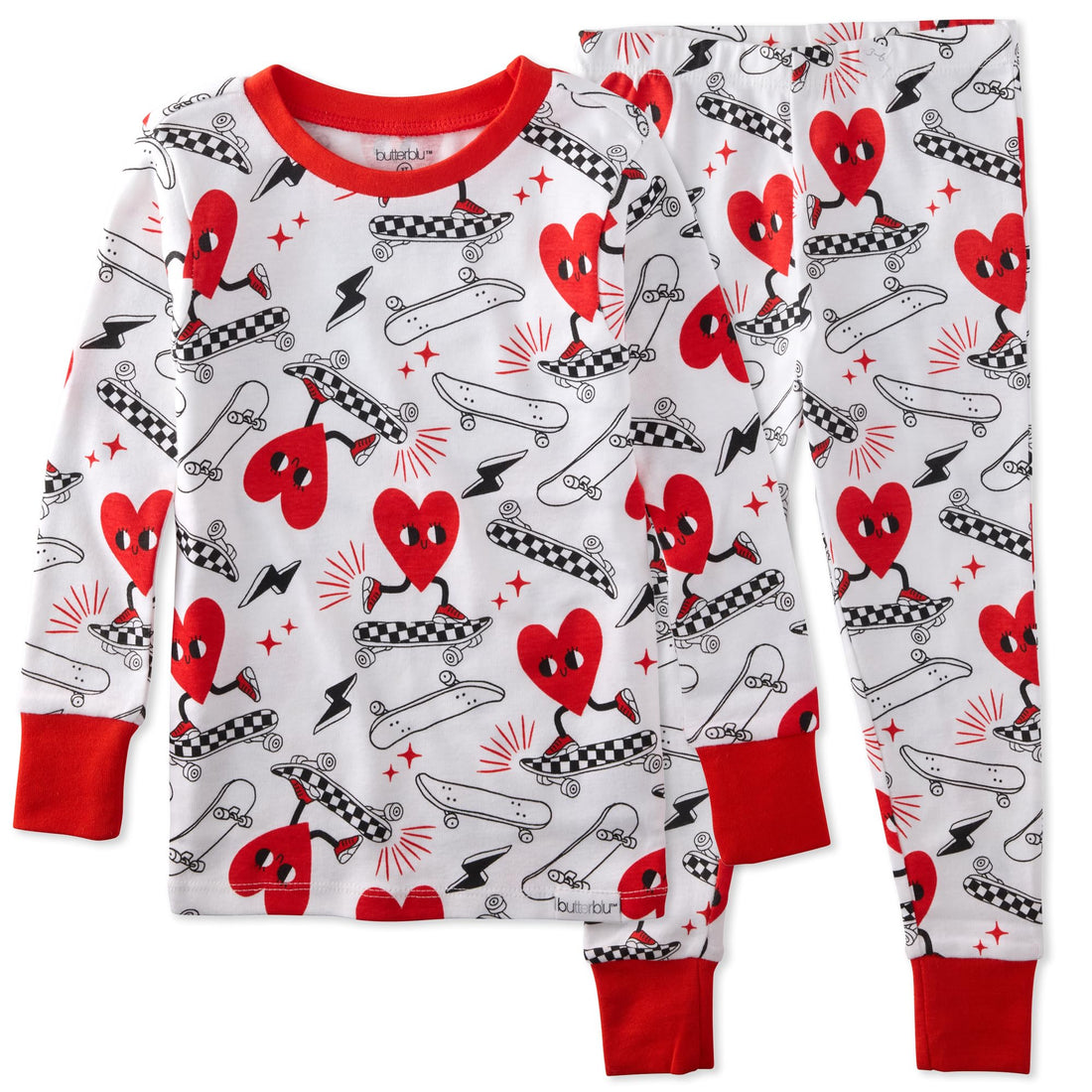 Butterblu Zen Snug-fit 2-Piece Pajamas 100% Organic Cotton Long Sleeve for Boys & Girls