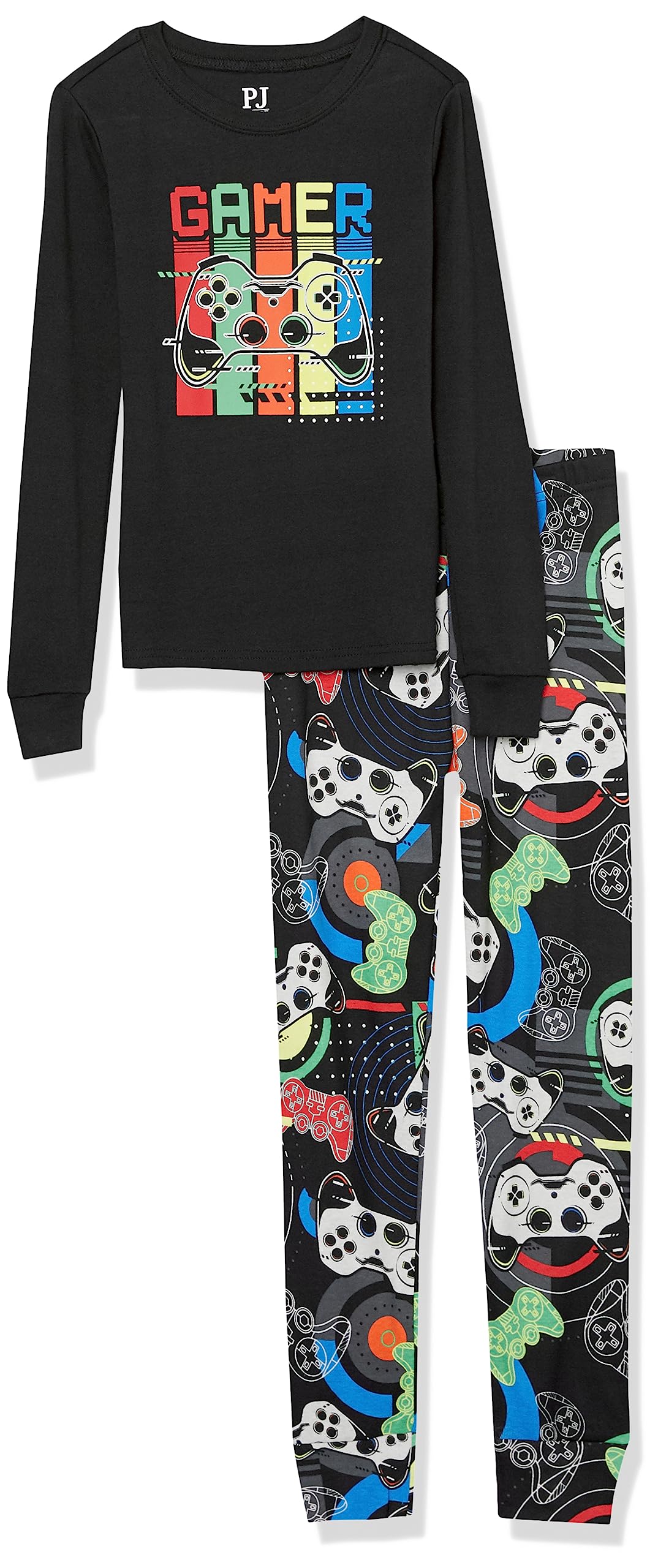 The Children's Place boys 100% Cotton Long Sleeve Top and Pants,2 Piece Pajama Set