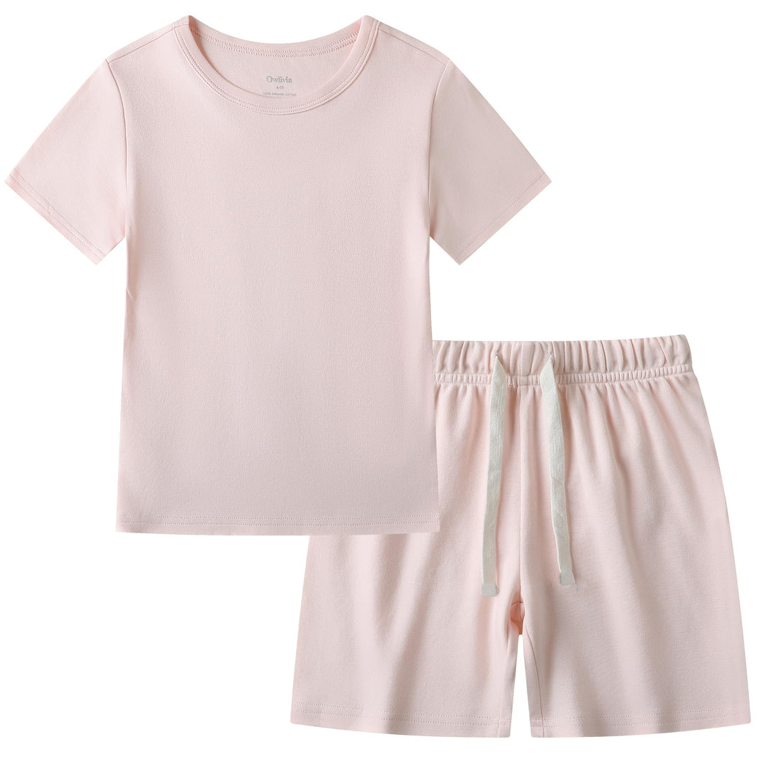 Owlivia 100% Organic Cotton Baby Short Sleeve Pajama Sets, Toddler Boy Girl 2-Piece Sleepwear
