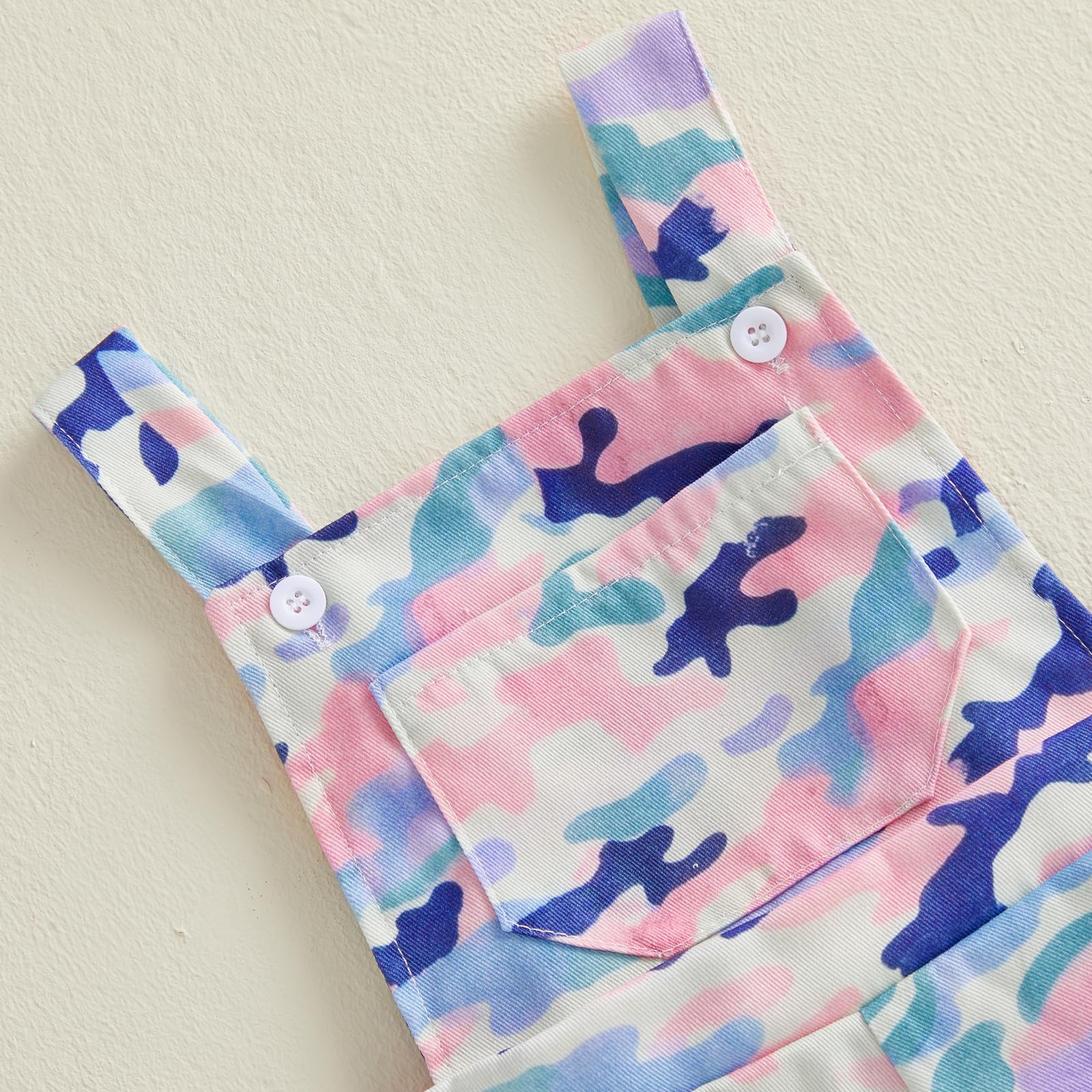 Toddler Baby Girls Summer Outfits T-Shirt Overalls Shorts Set | Short Sleeve Ribbed Shirt, Flower/Apple/Strawberry/Camo/Star/Bee Suspender Overalls, Kid 2Pcs Clothing, Spring Clothes 12M-5Y WEBE CLOTHING
