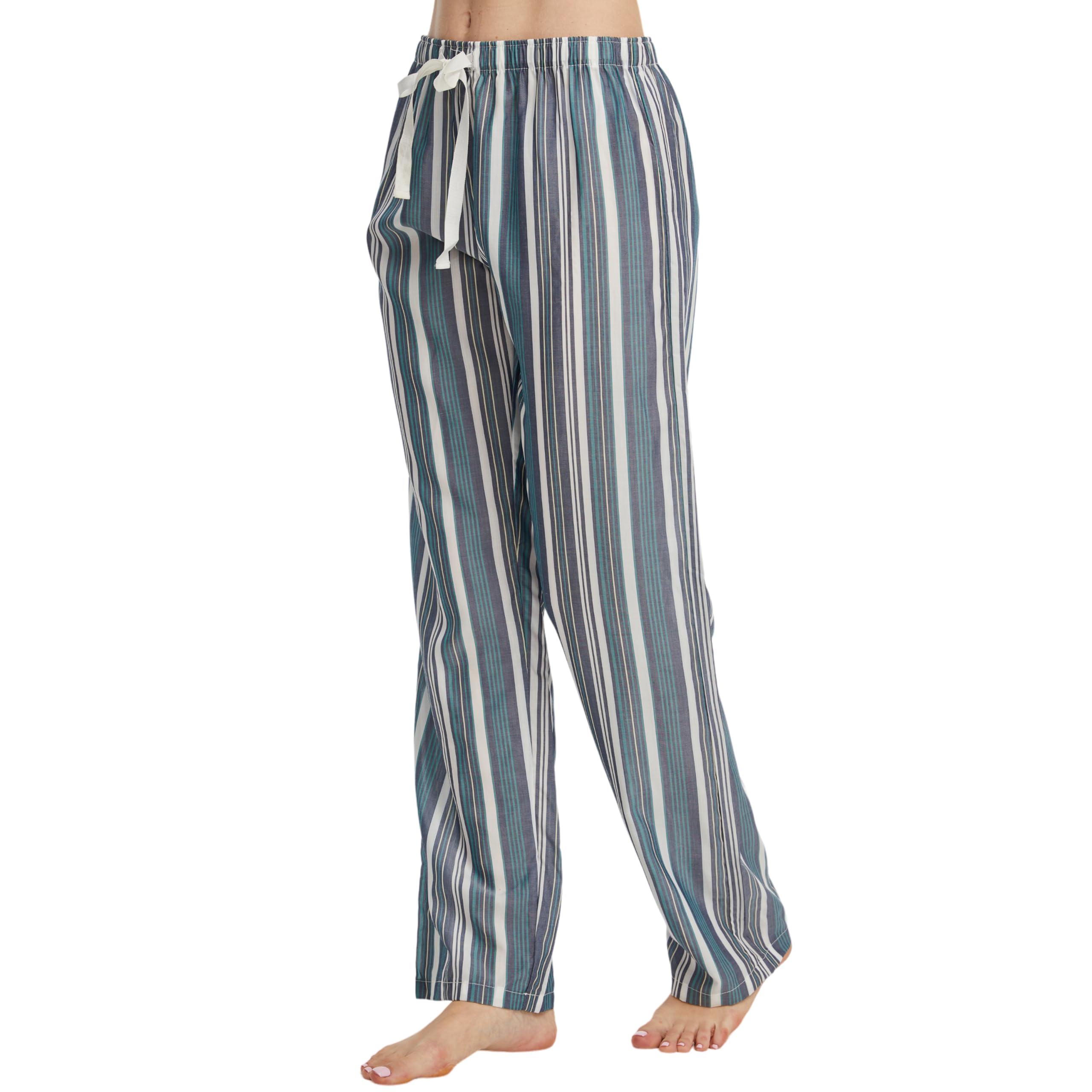 CYZ Women's 100% Cotton Woven Poplin Sleep Pajama Pants