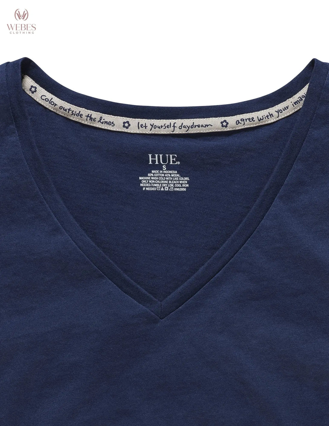 HUE Womens Sleepwell Basic Short Sleeve V-Neck T-Shirt for Lounging Or Sleeping, Made with Temperature Regulating Technology