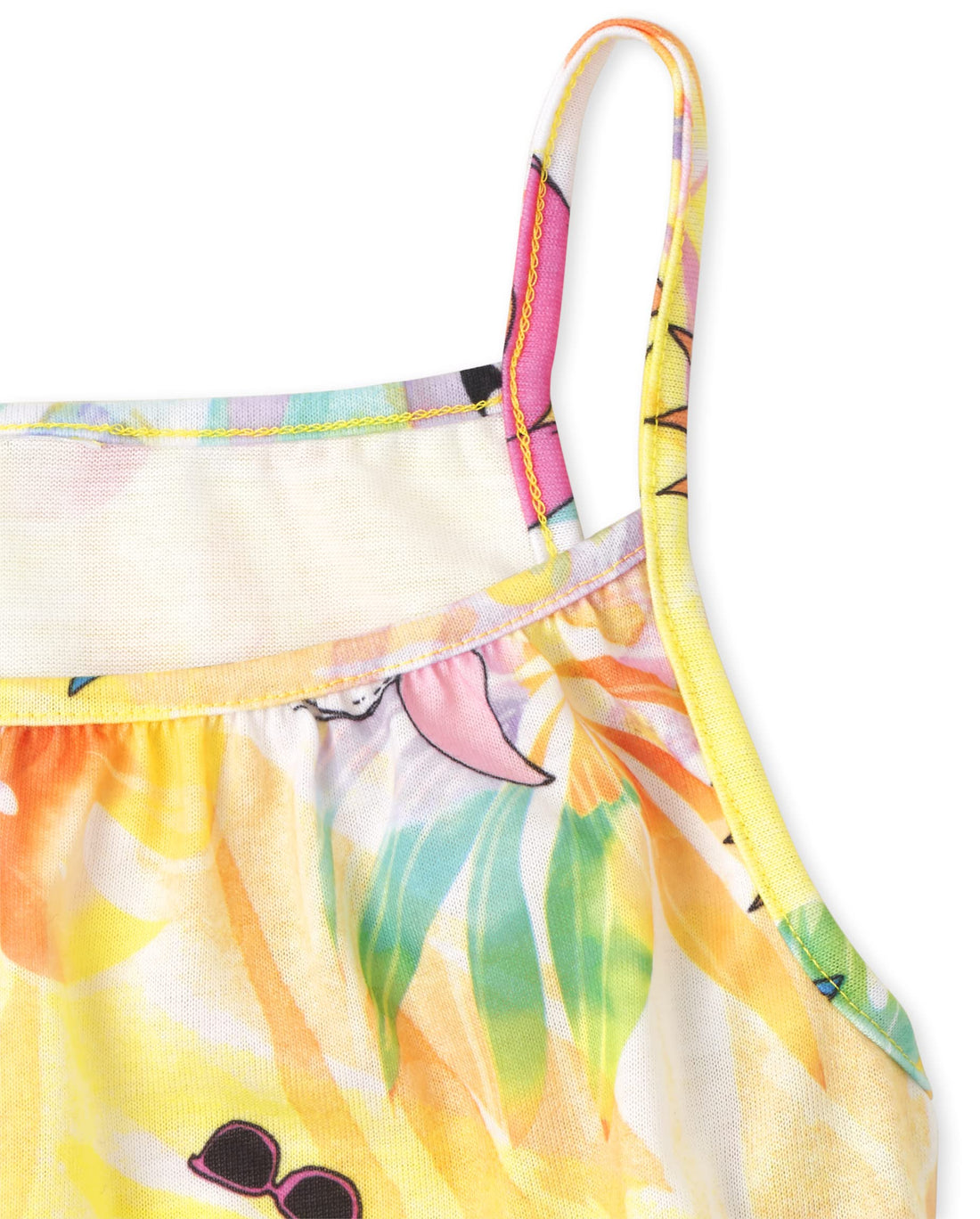 The Children's Place girls Sleeveless Tank Top and Short 2 Piece Pajama Set
