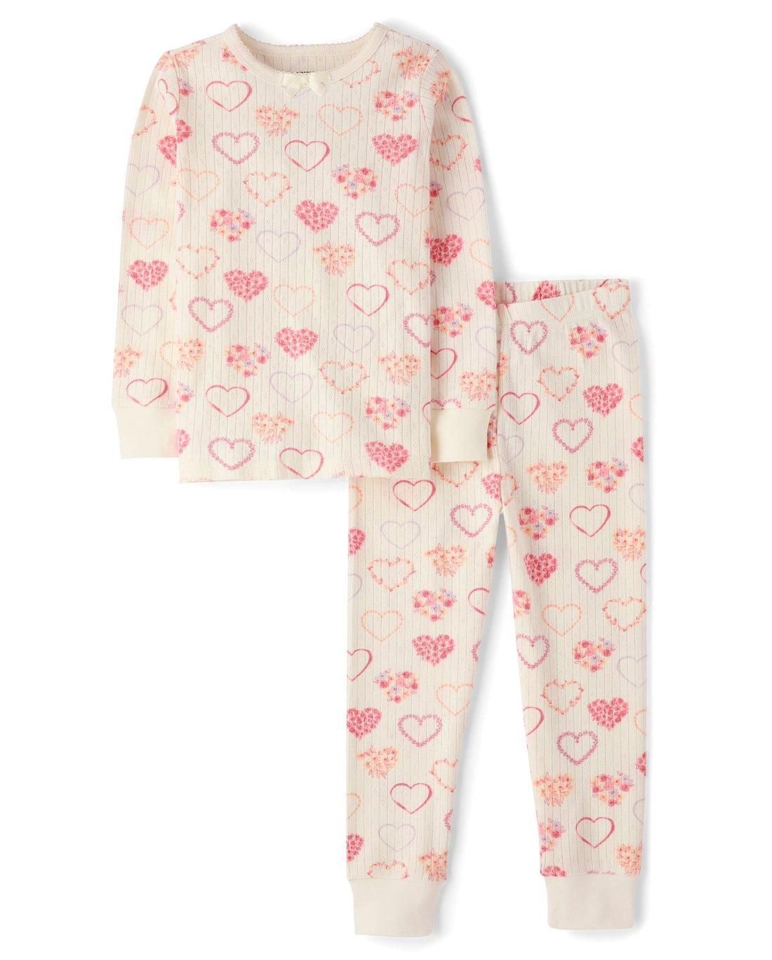 Gymboree Kids' And Toddler 100% Cotton Henley Long Sleeve Top and Pants, Gymmies Pajama Set
