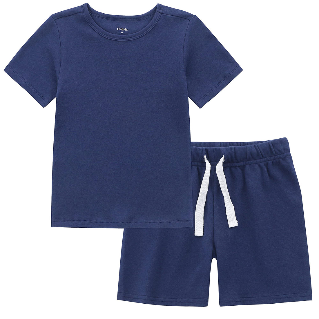 Owlivia 100% Organic Cotton Baby Short Sleeve Pajama Sets, Toddler Boy Girl 2-Piece Sleepwear