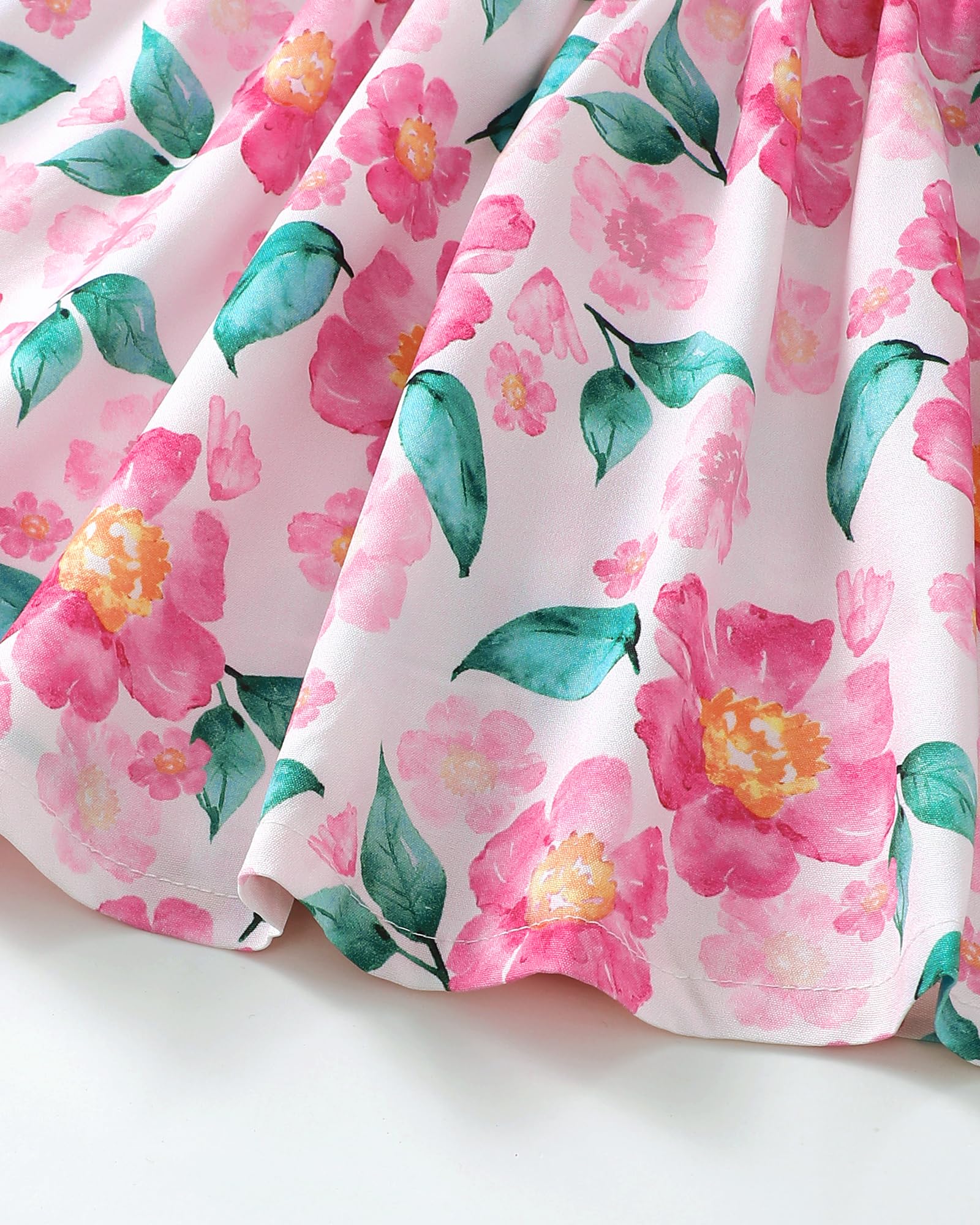 sweetabby Toddler Baby Girl Dresses Summer Clothes Boho Short Sleeve Dress Ruffle Infant Sundress Cute Girls Outfit WEBE CLOTHING