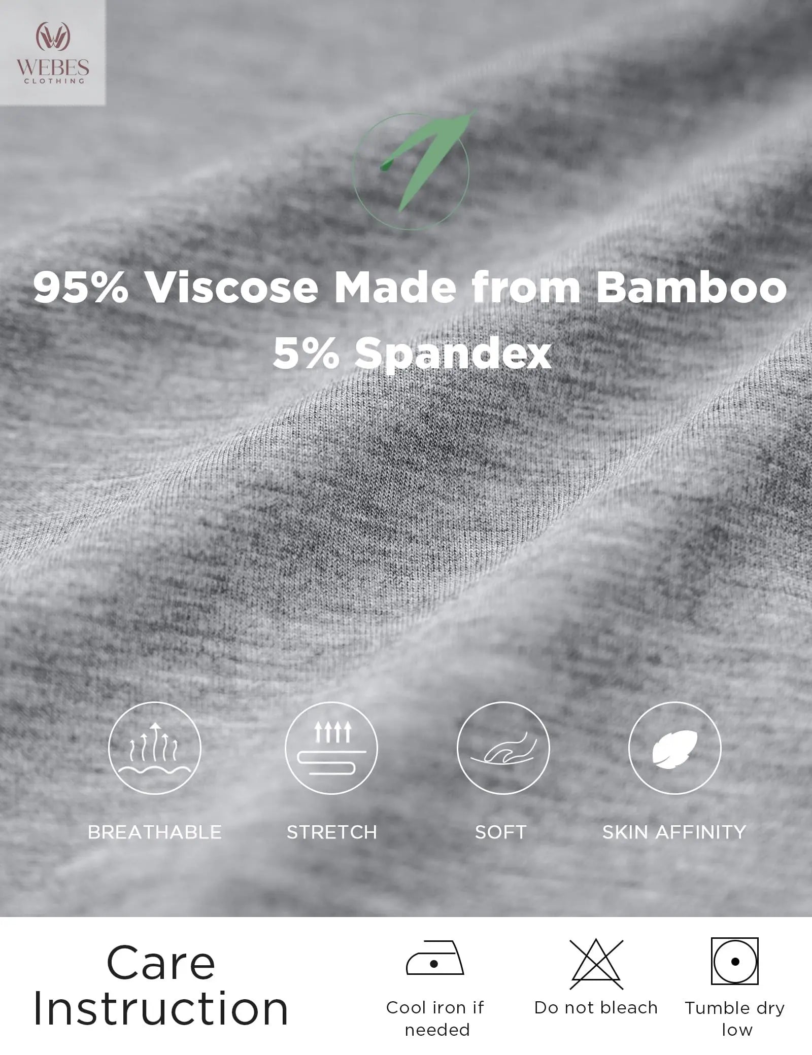 GYS Bamboo Viscose Pajamas Tops for Women, Cooling Basic T-Shirt, Soft Short Sleeve Sleep Shirts, Lightweight Pj Shirt