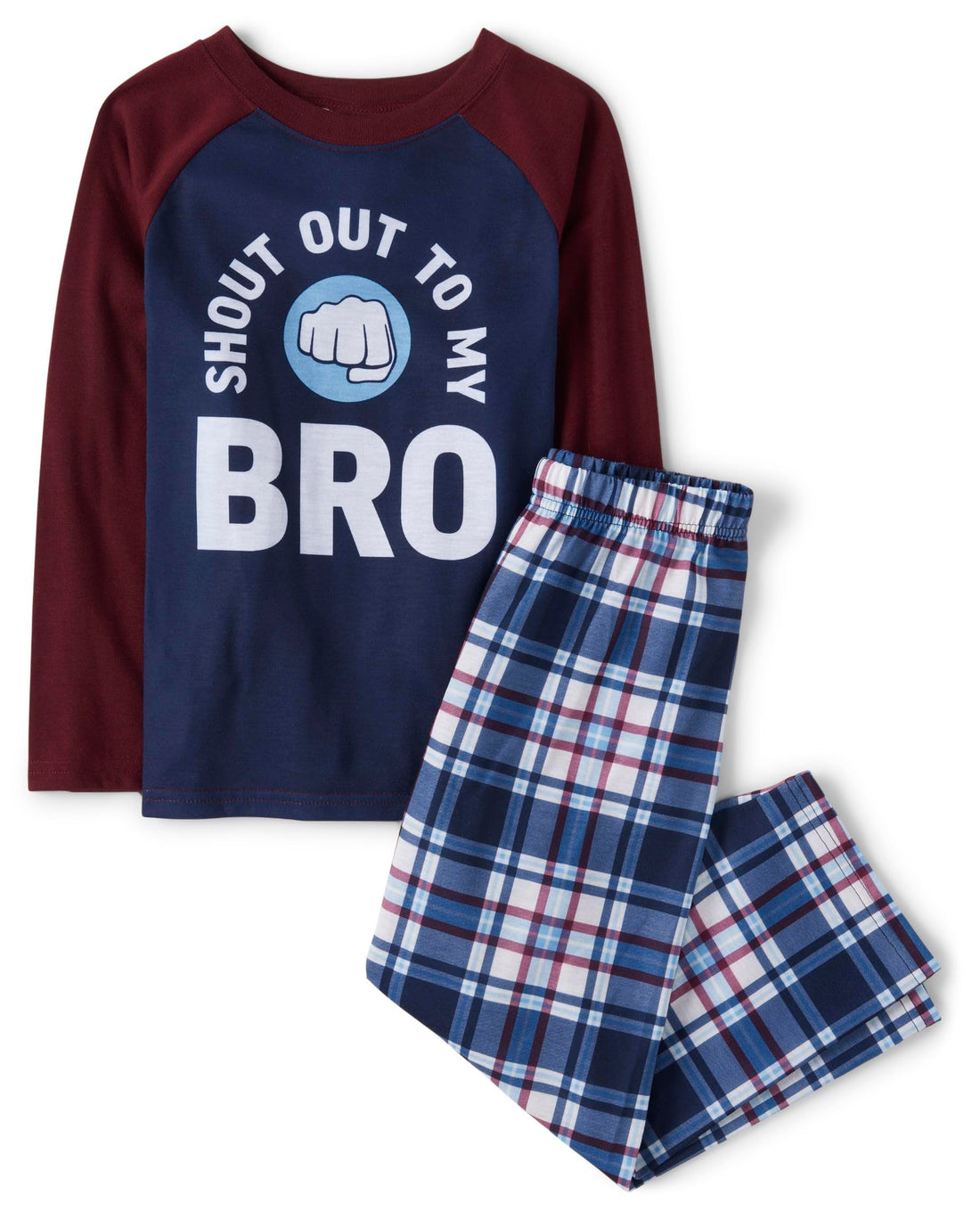 The Children's Place boys Long Sleeve Top and Pants 2 Piece Pajama Set