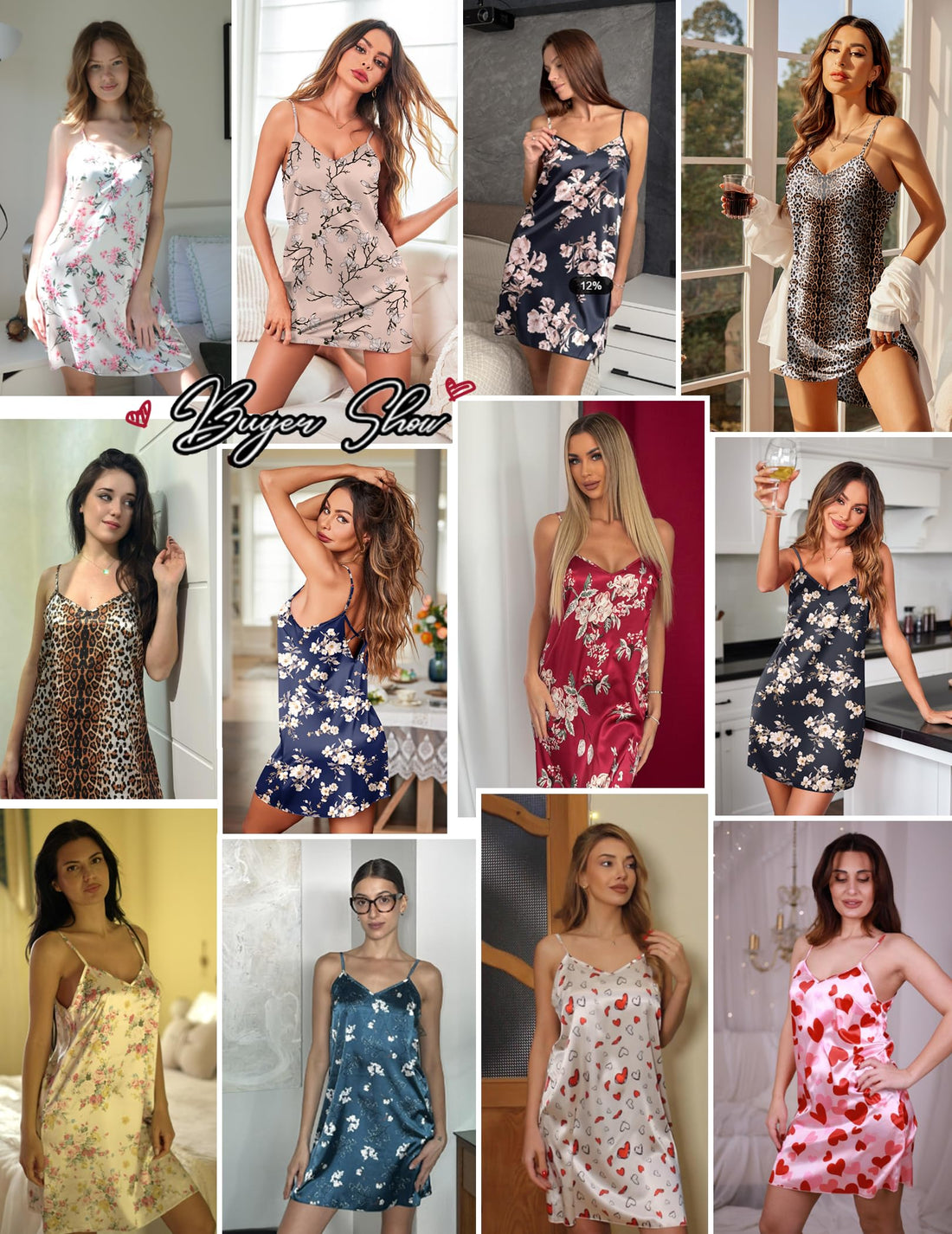 Ekouaer Women's Satin Chemise Nightgown Sleeveless Slip Sleepwear S-2XL WEBE CLOTHING
