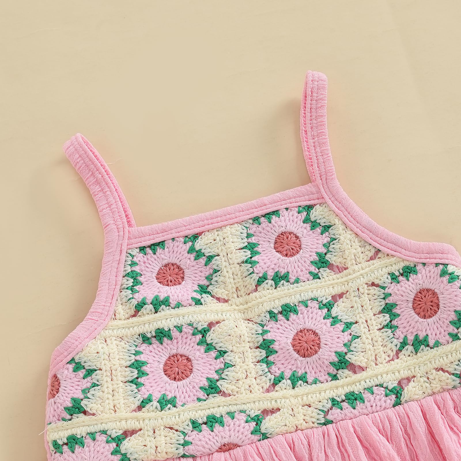 Baby Girl Outfits Crocheted Ruffled Camisole And Elastic Pants Set 6 12 18 24 Months 2 3 4 T WEBE CLOTHING