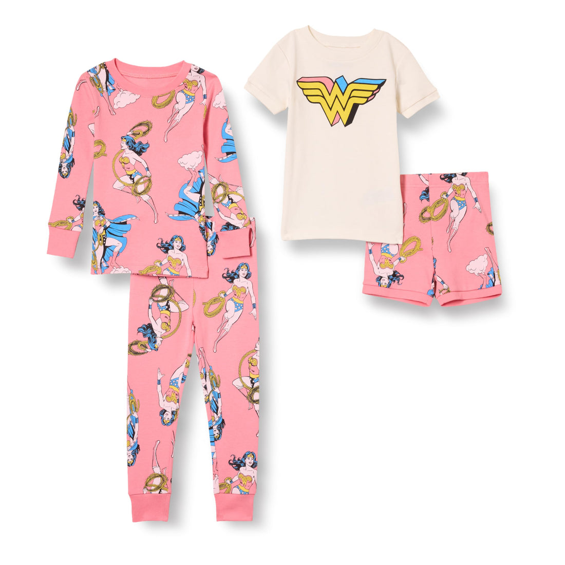 Amazon Essentials Babies, Toddlers and Boys' Snug-Fit Cotton Pajama Set, Multipacks