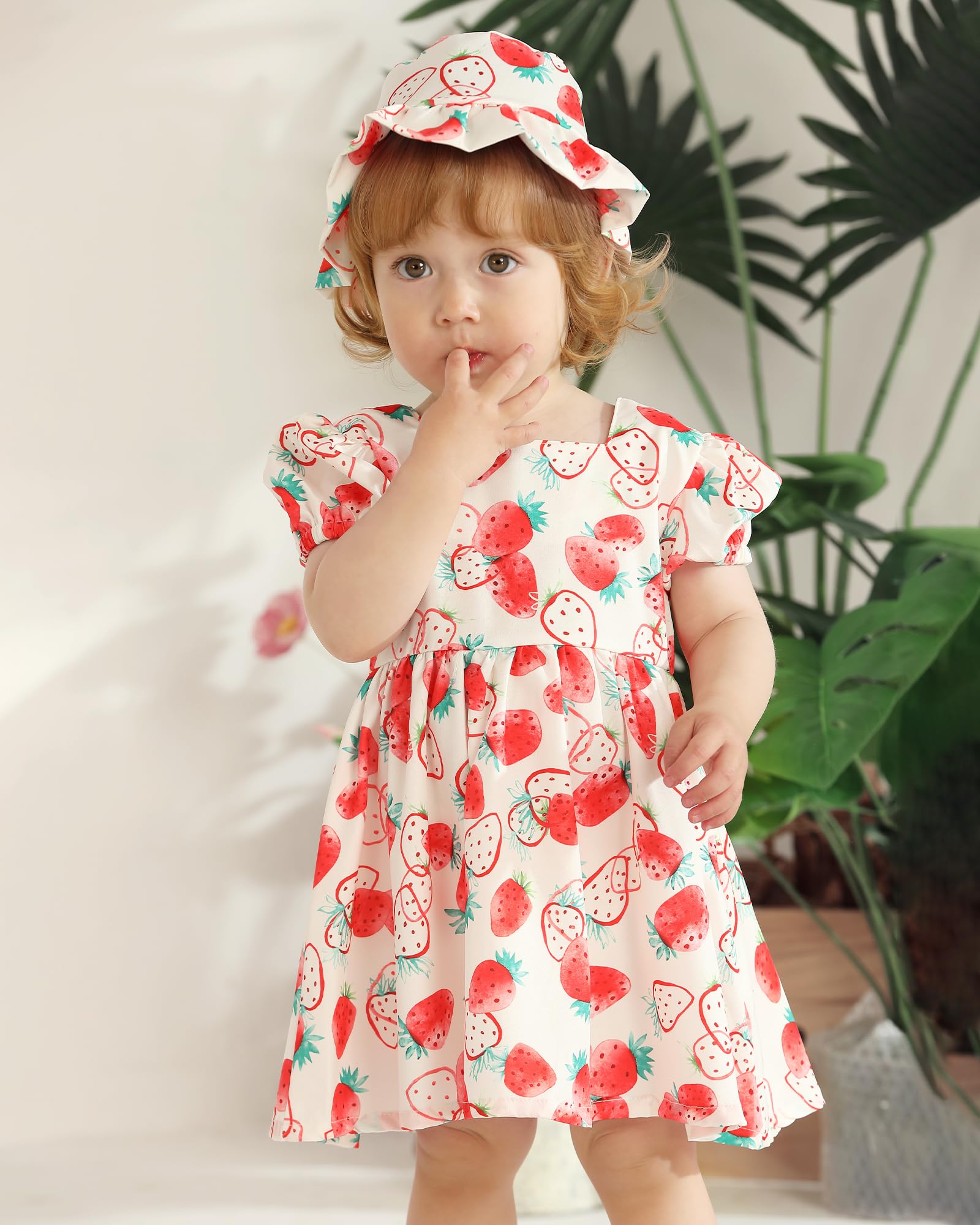 sweetabby Toddler Baby Girl Dresses Summer Clothes Boho Short Sleeve Dress Ruffle Infant Sundress Cute Girls Outfit WEBE CLOTHING