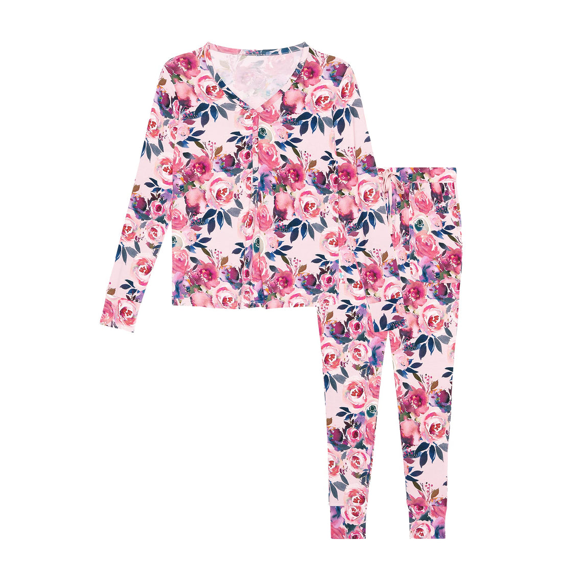 Posh Peanut Adult Pajamas Set - Two Piece Loungewear - Soft Viscose from Bamboo Nightwear PJs WEBE CLOTHING