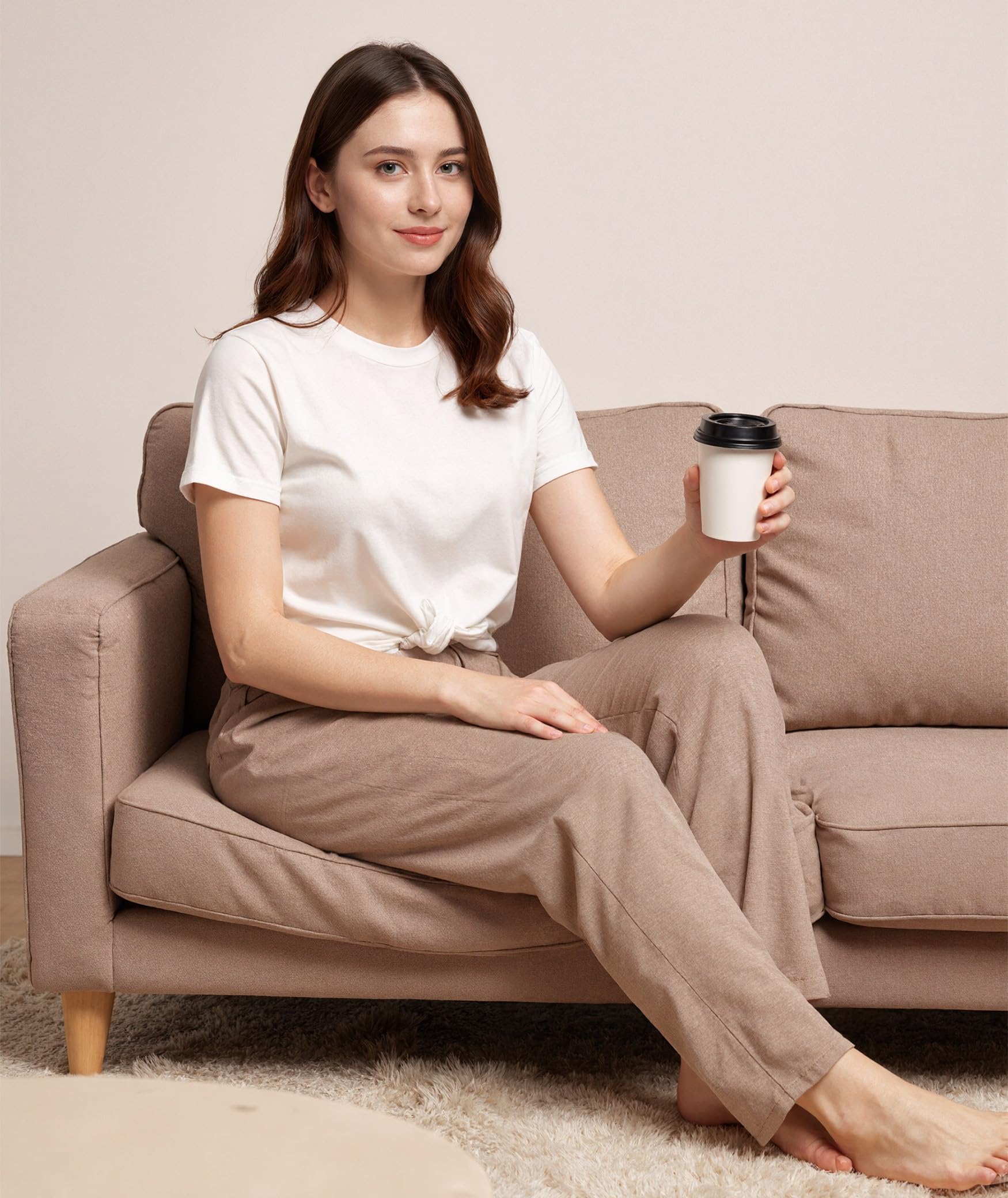 GYS Bamboo Viscose Women's Pajama Pants, Lightweight Comfy Casual Lounge Yoga Pants, Pj Bottoms Sleep Pants with Drawstring