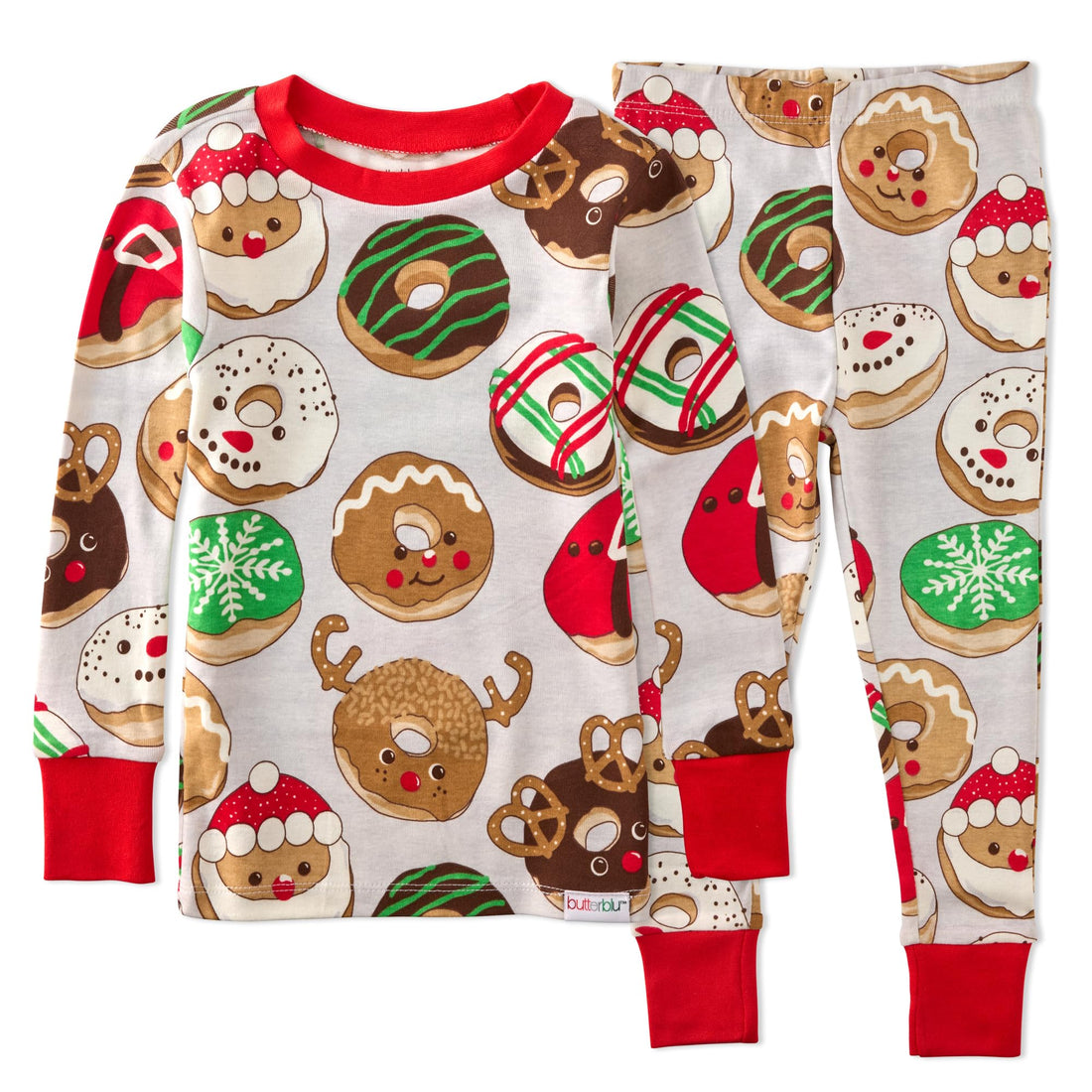 Butterblu Zen Snug-fit 2-Piece Pajamas 100% Organic Cotton Long Sleeve for Boys & Girls