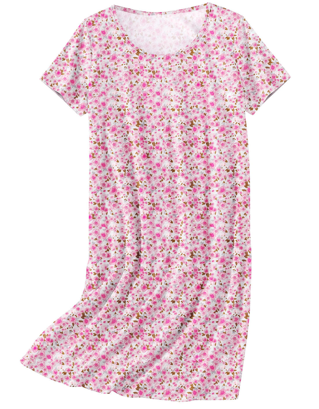 Ekouaer Nightgowns for Women Cotton Sleepshirts Short Sleeve Nightshirt Tshirt Night Gown Casual Sleepdress Comfy Nightdress