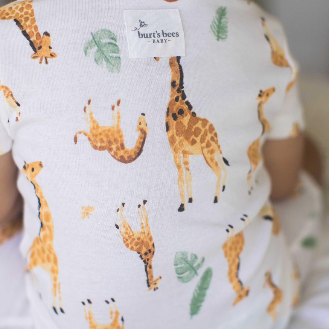 Burt's Bees Baby Short Sleeve Pajamas, Unisex One-Piece Sleeper Romper, 100% Organic Cotton Toddler Summer Clothes Outfit