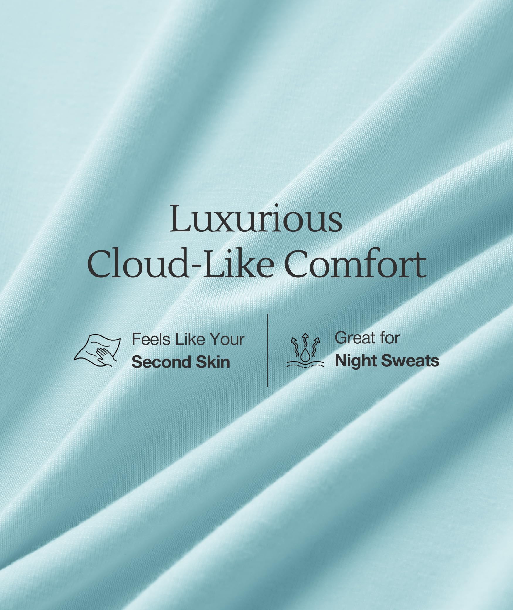 LazyCozy Bamboo Viscose Nightgowns for Women, Soft Sleeveless Night Shirts | V-Neck Tank Sleep Shirt, Short Night Dress Pajamas, Cooling, Moisture-Wicking Sleepwear for Hot Sleepers, Night Sweats WEBE CLOTHING