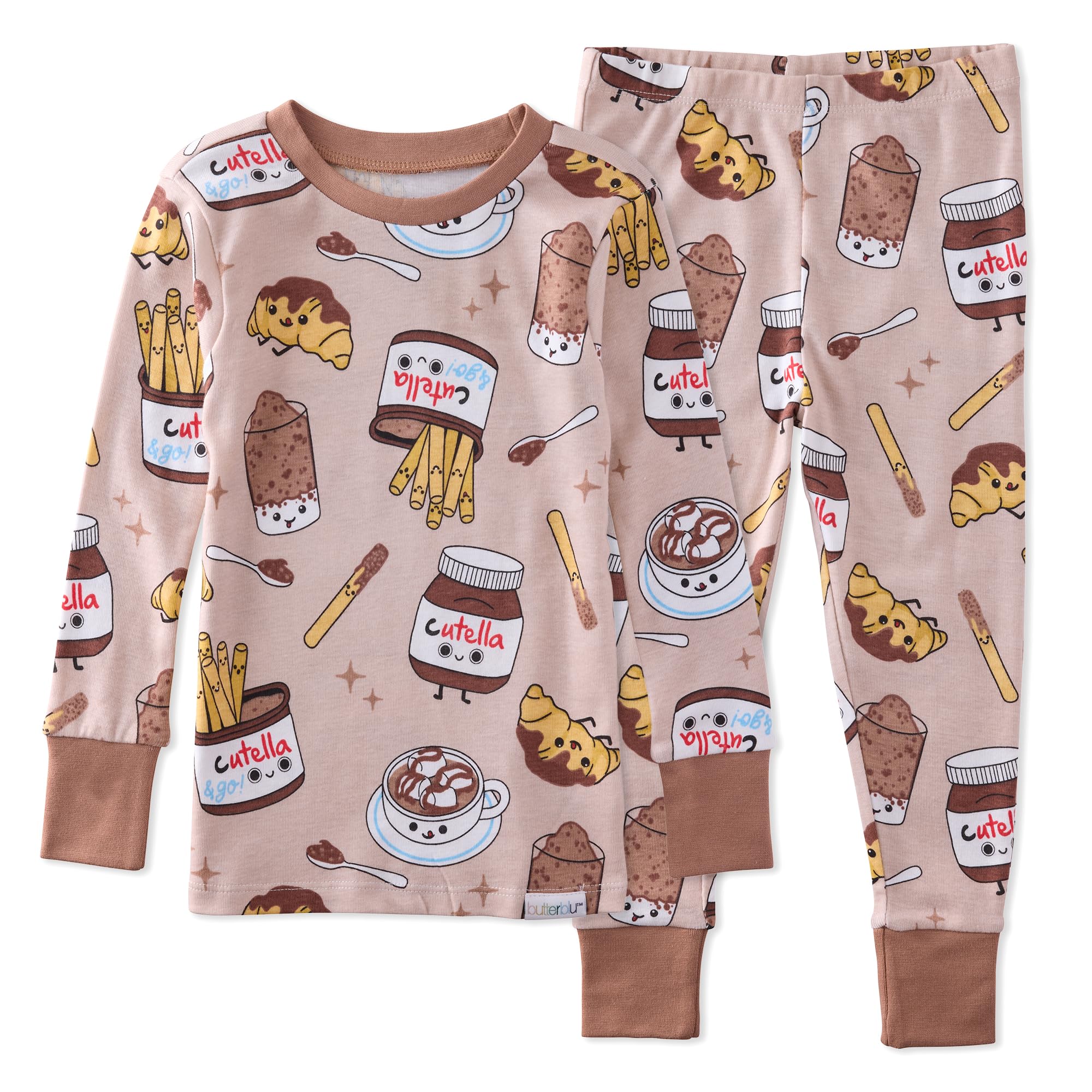 Butterblu Zen Snug-fit 2-Piece Pajamas 100% Organic Cotton Long Sleeve for Boys & Girls