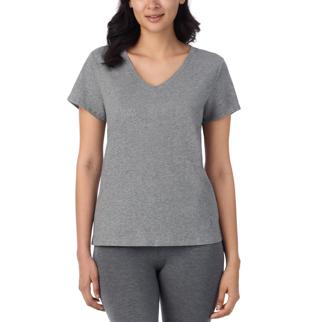 Nautica Womens Sleep Shirt - Lightweight, Breathable Pajama Top - Cotton Knit Jersey V-Neck Sleepwear and Loungewear WEBE CLOTHING